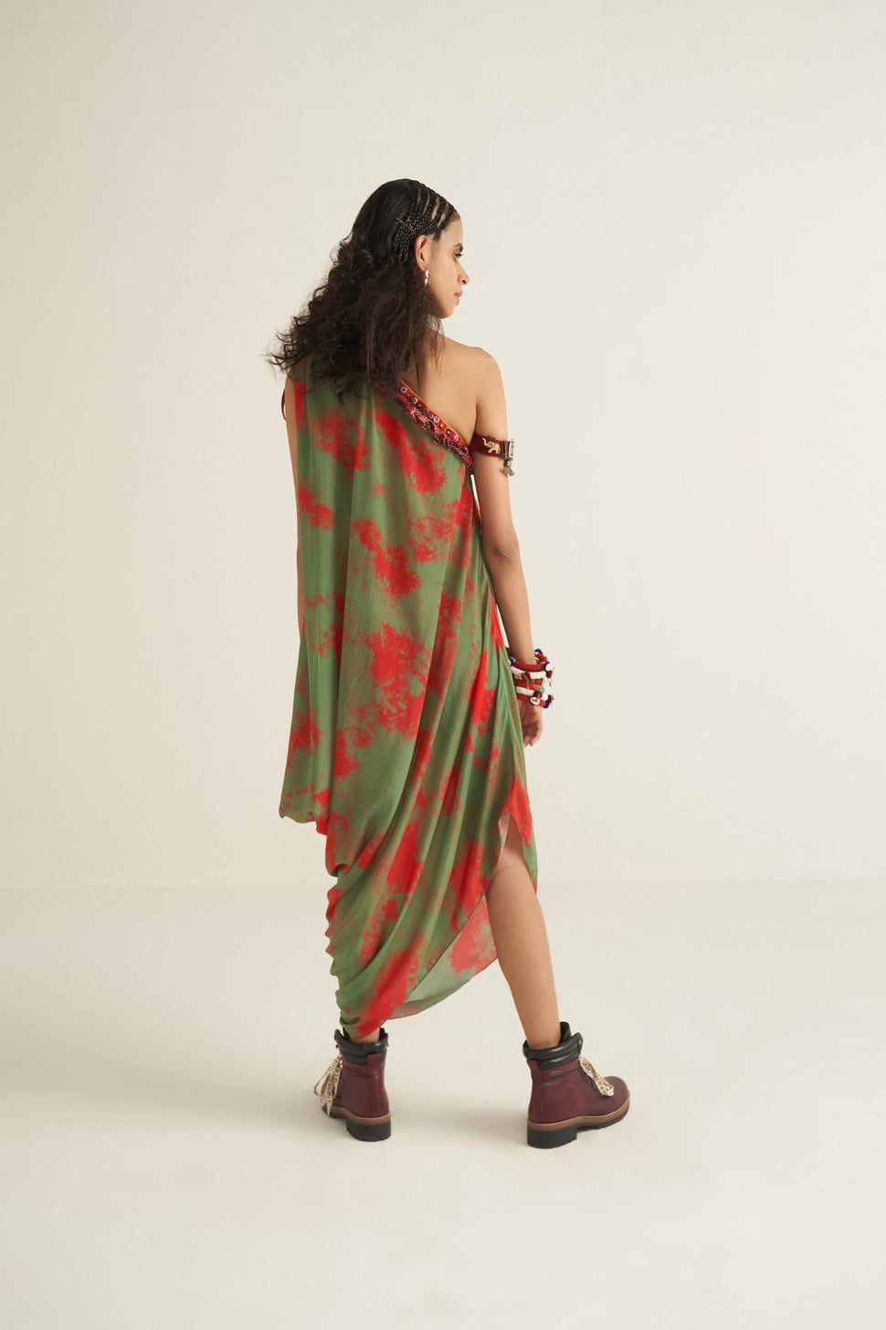 RASA ONE SHOULDER DRESS