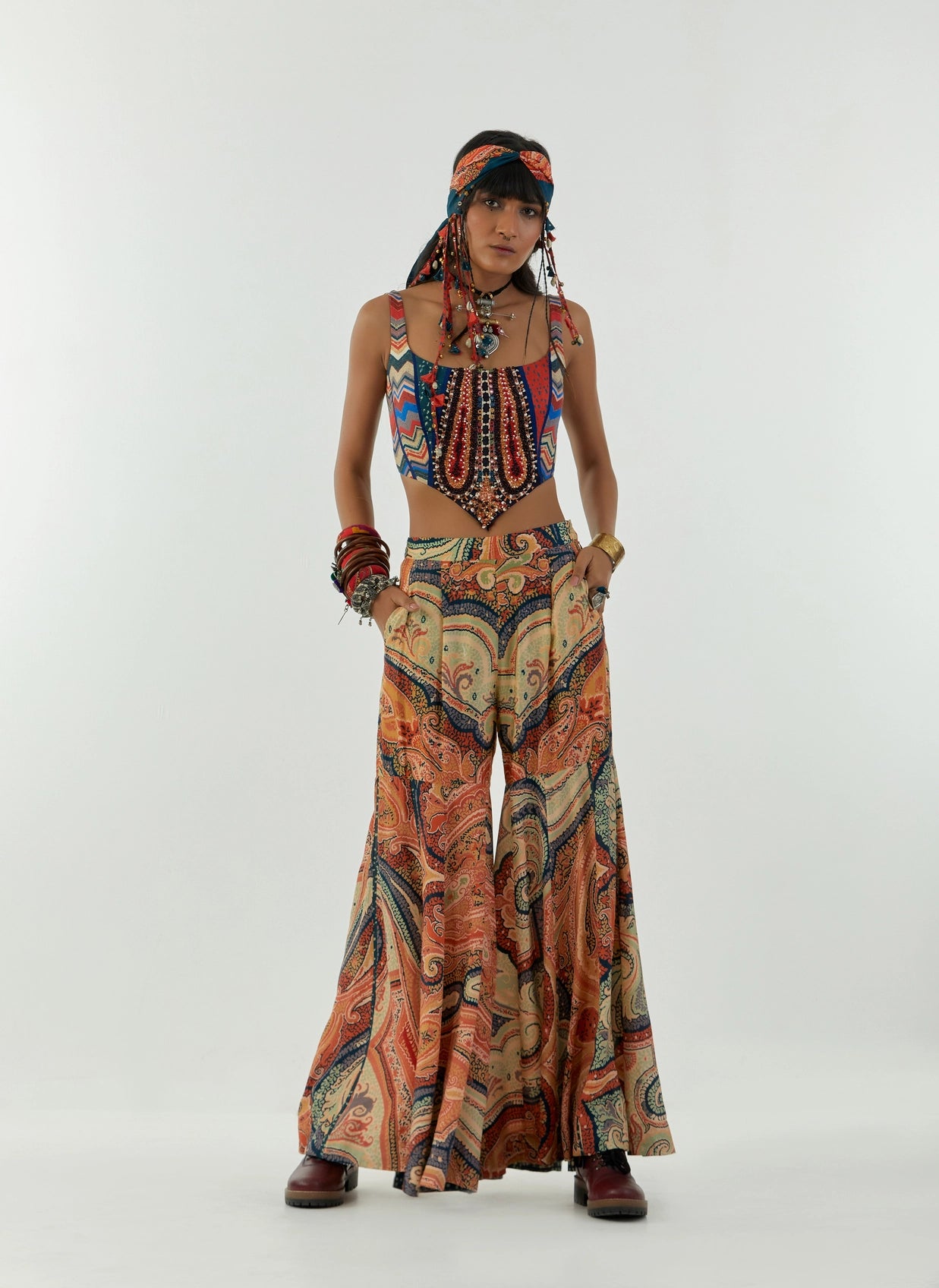 ADAH CORSET BLOUSE SET