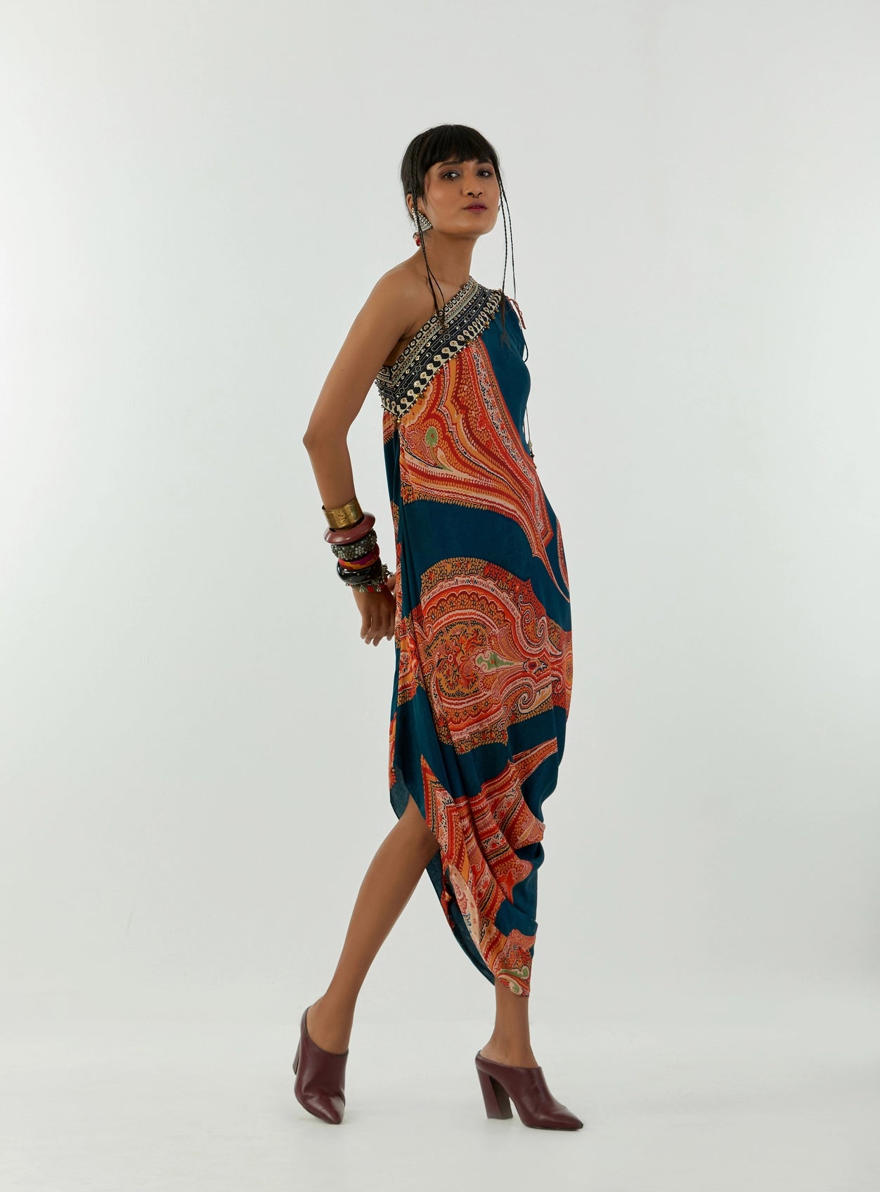 RASA ONE SHOULDER DRESS