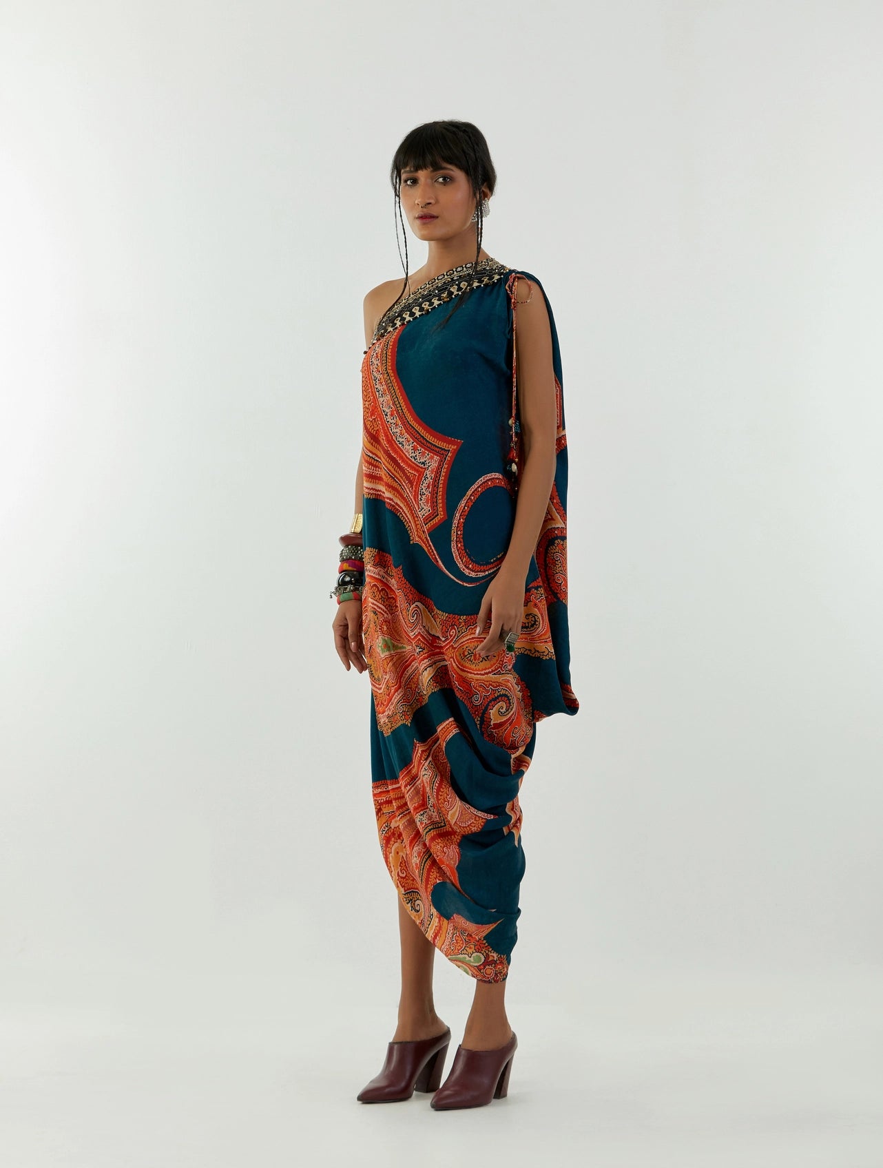 RASA ONE SHOULDER DRESS