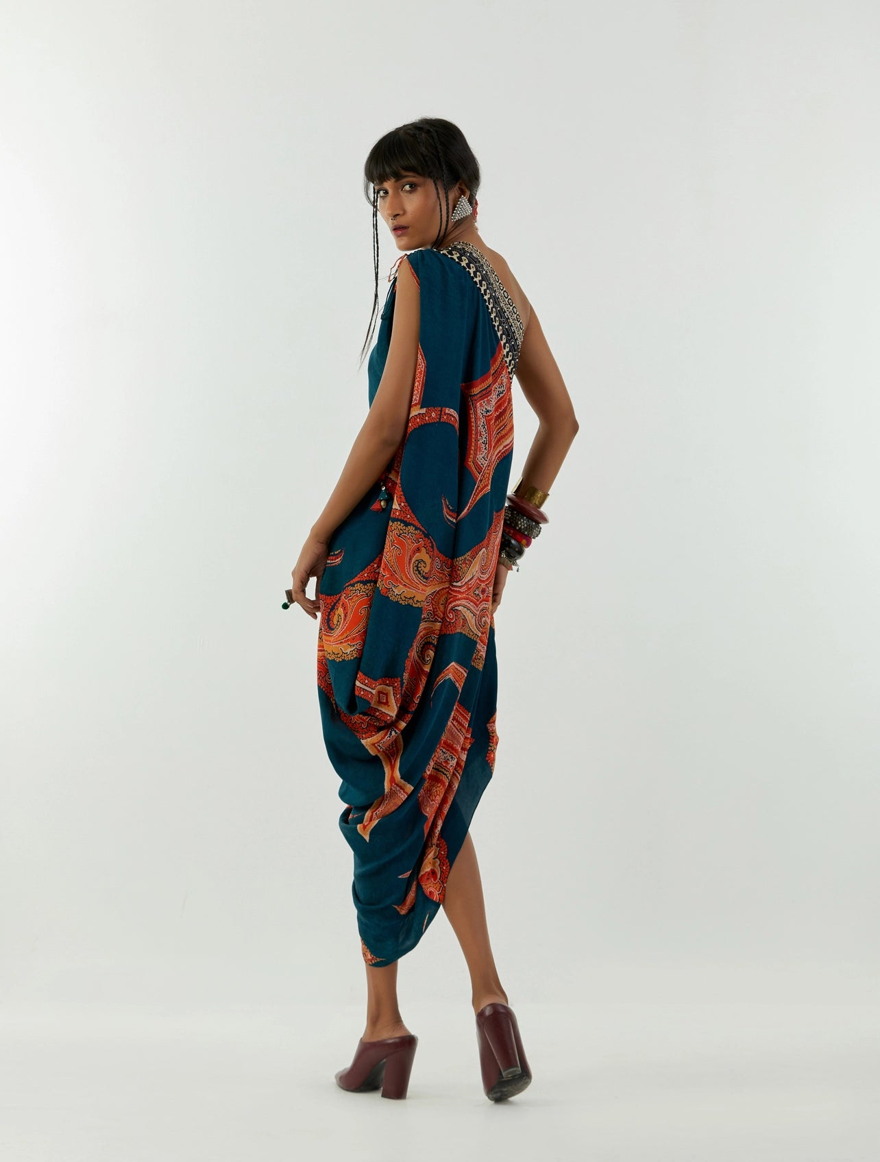 RASA ONE SHOULDER DRESS