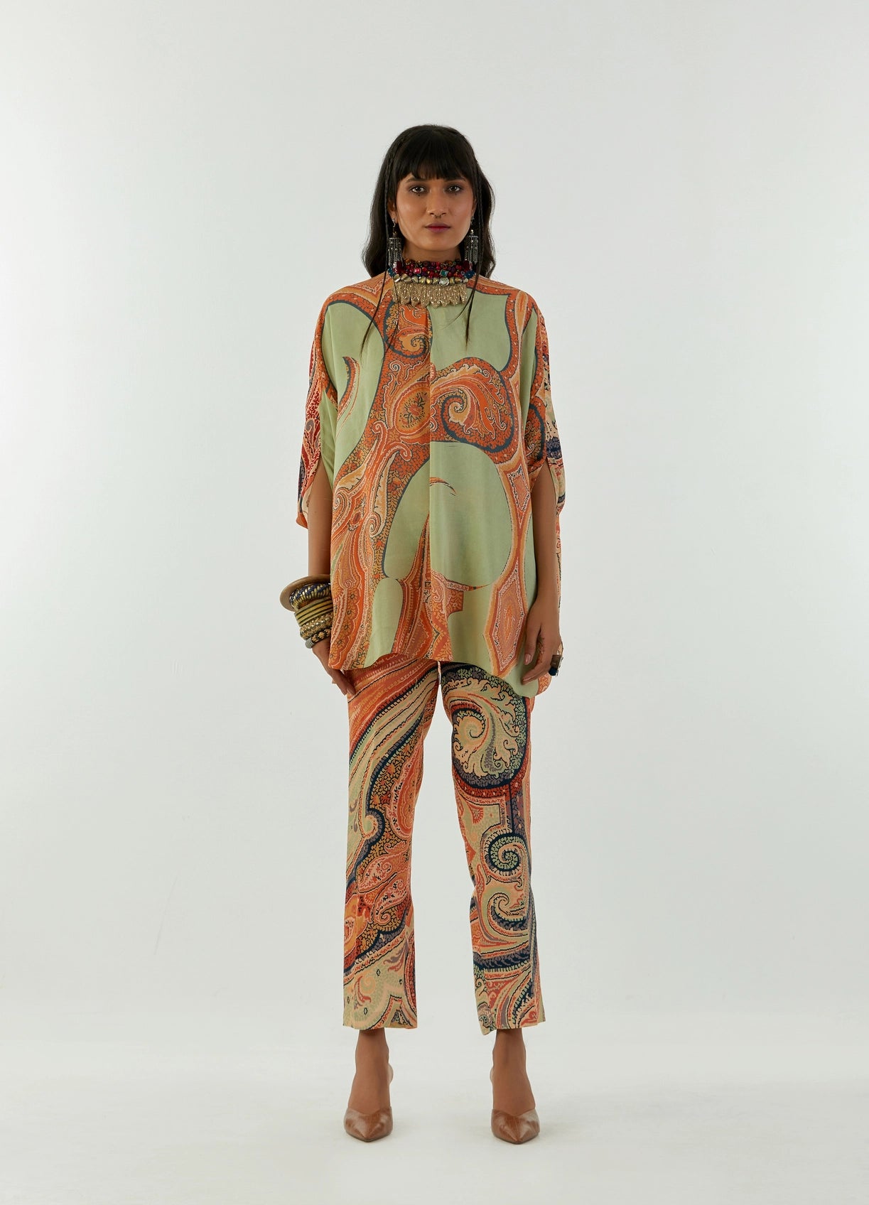 RITU KAFTAN TOP SET