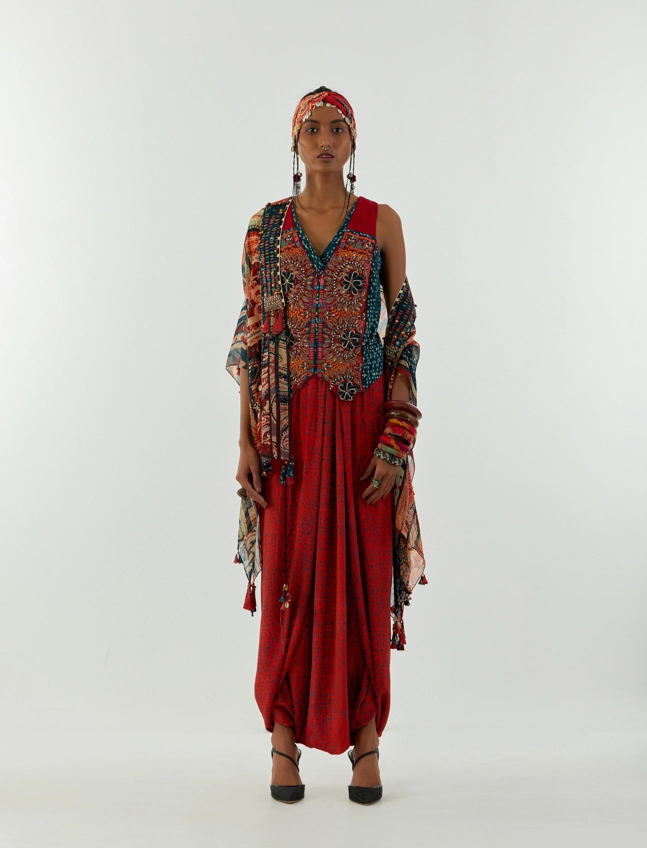 VENI DUPATTA JACKET SET