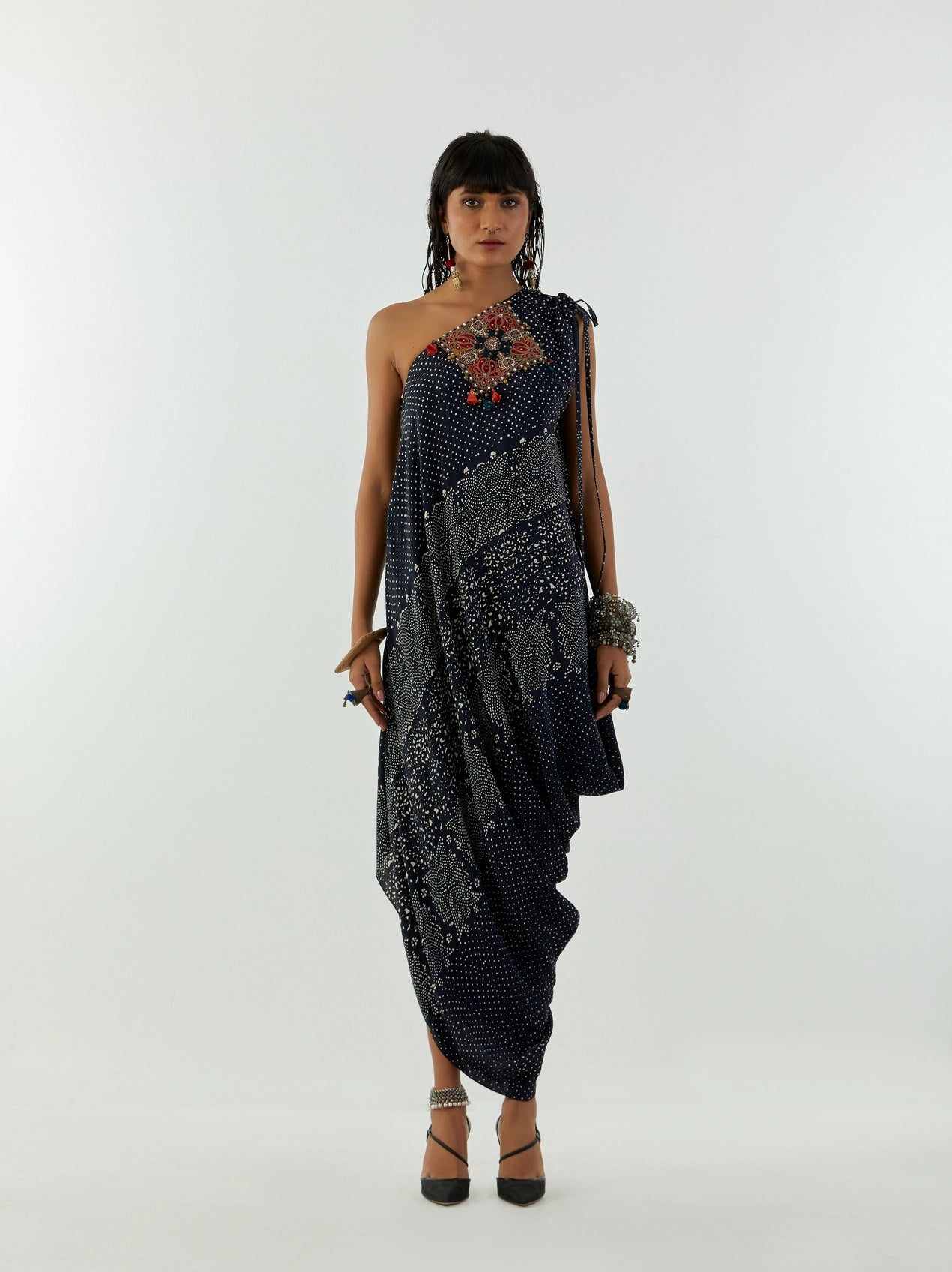 RASA ONE SHOULDER DRESS