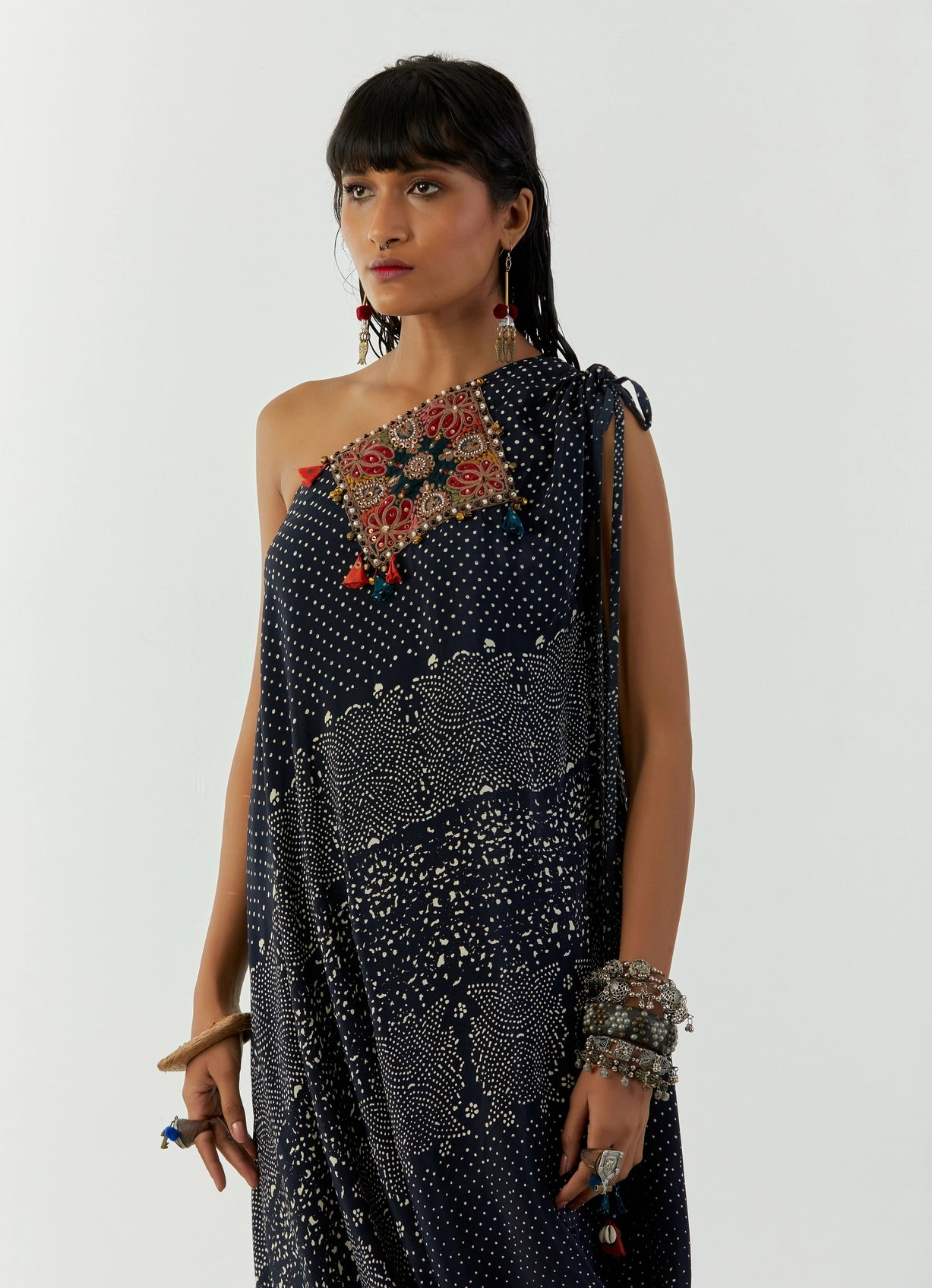 RASA ONE SHOULDER DRESS