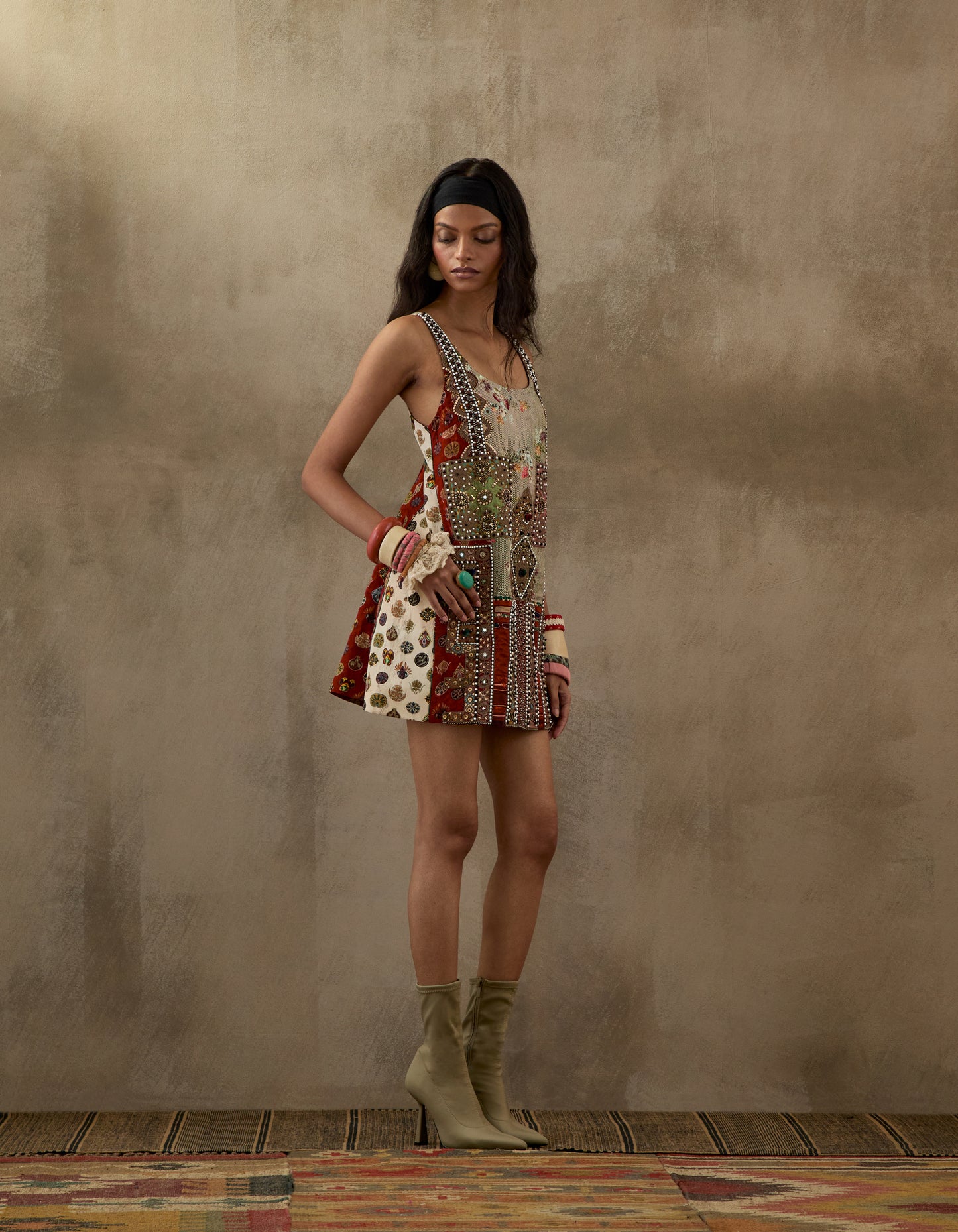 MEHRU EMBO DRESS