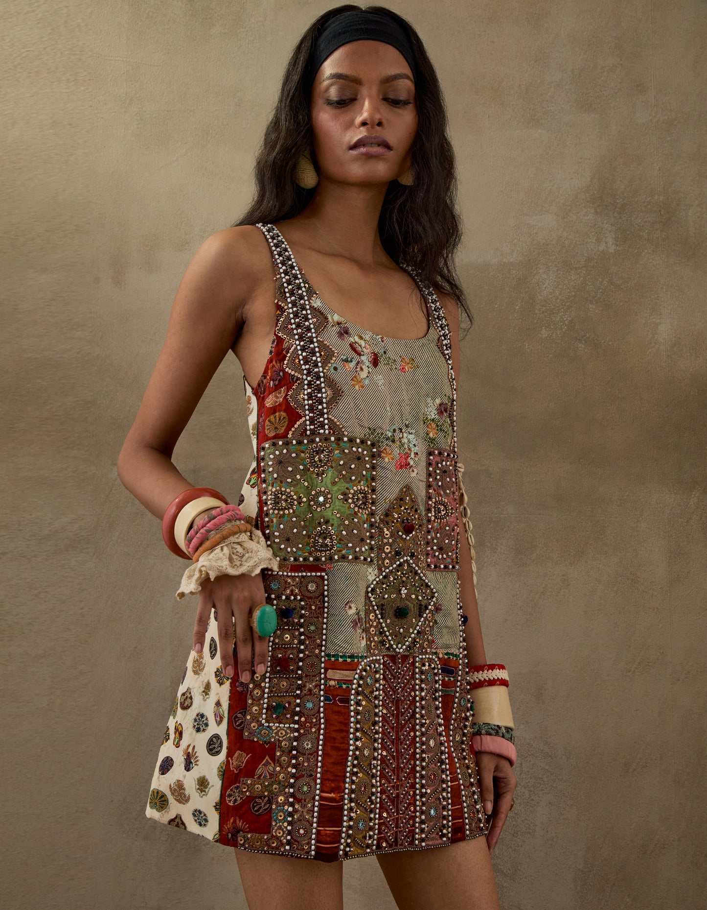 MEHRU EMBO DRESS