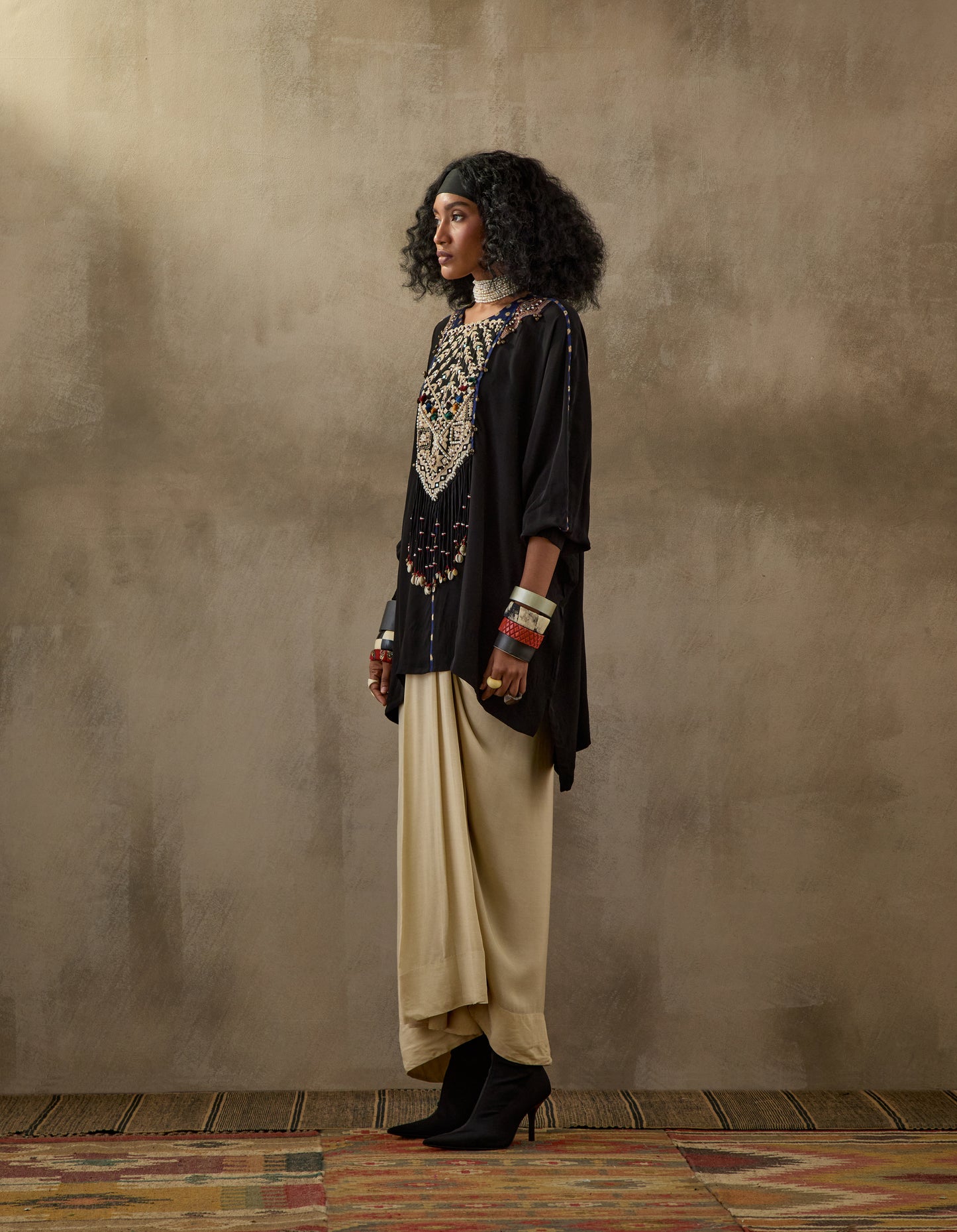 KURU TRAPEZE KURTA SET