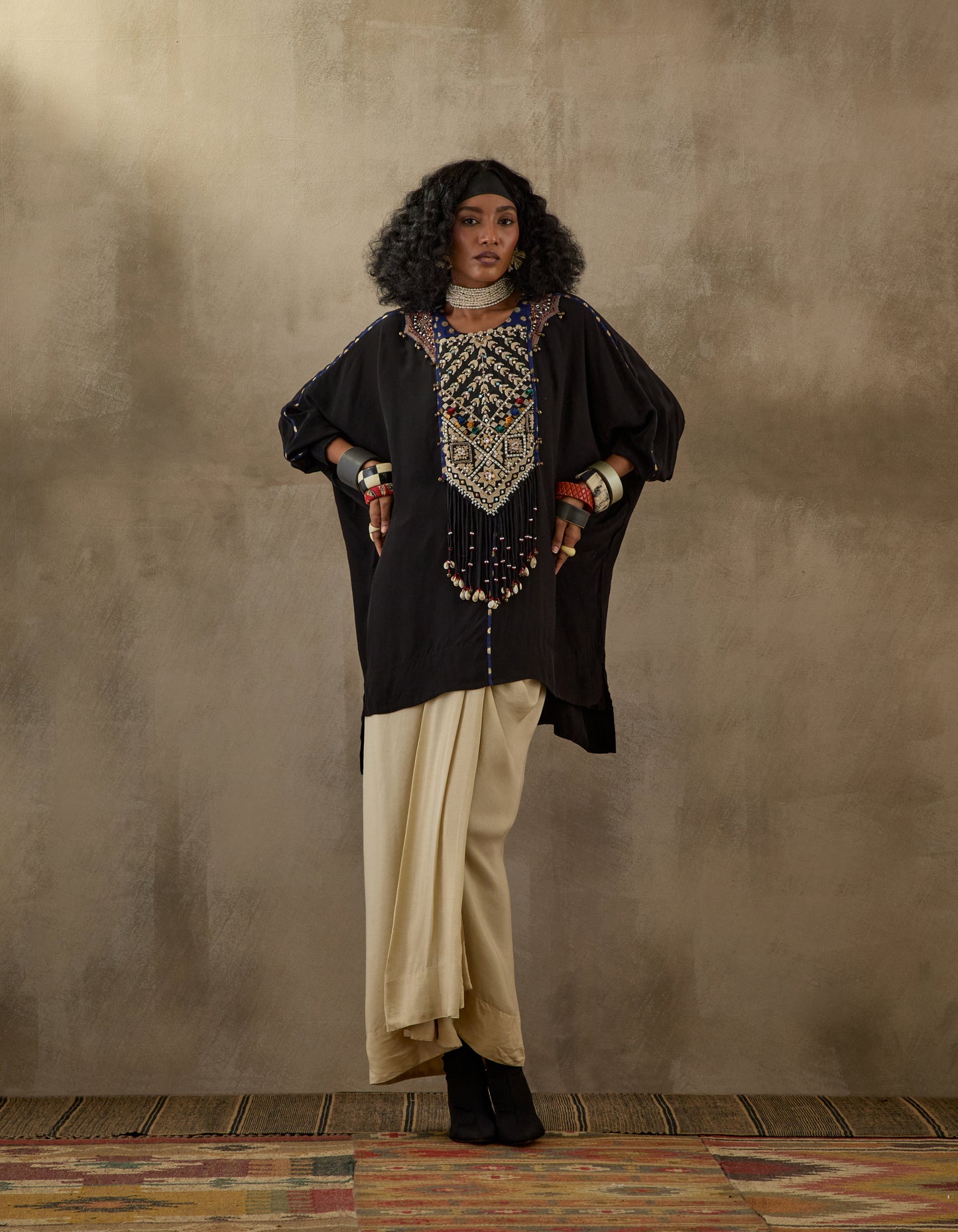 KURU TRAPEZE KURTA SET