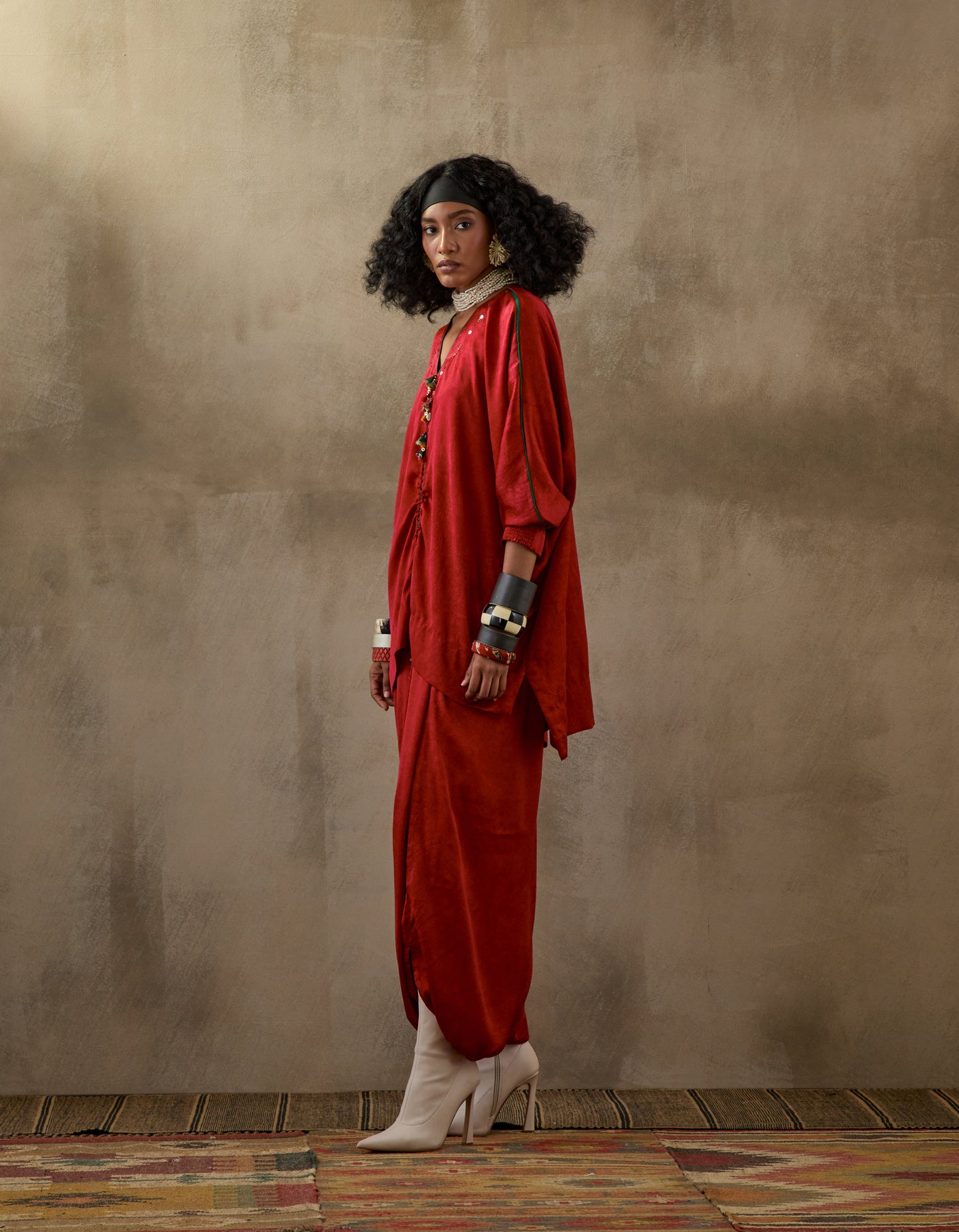 KURU TRAPEZE KURTA SET