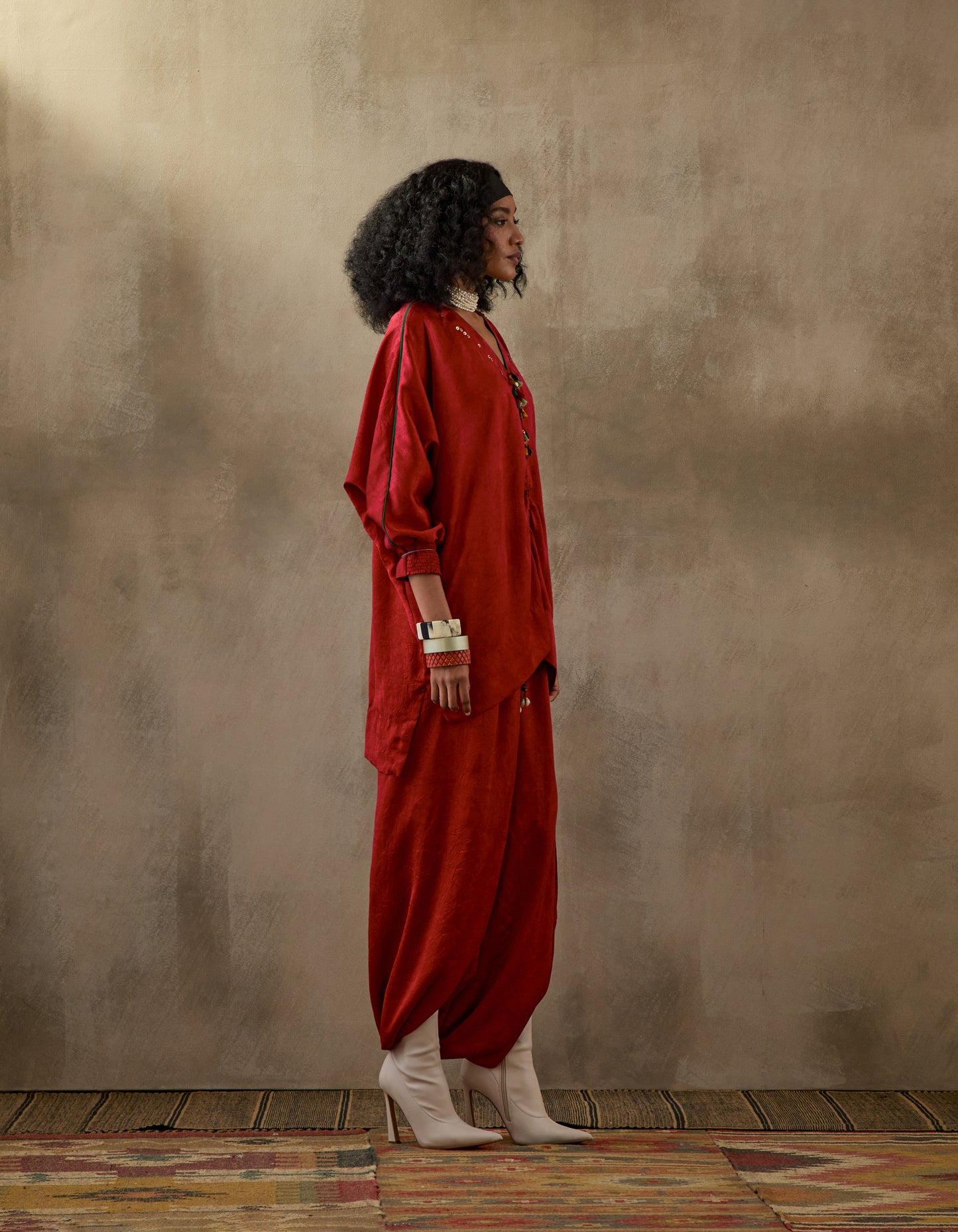 KURU TRAPEZE KURTA SET