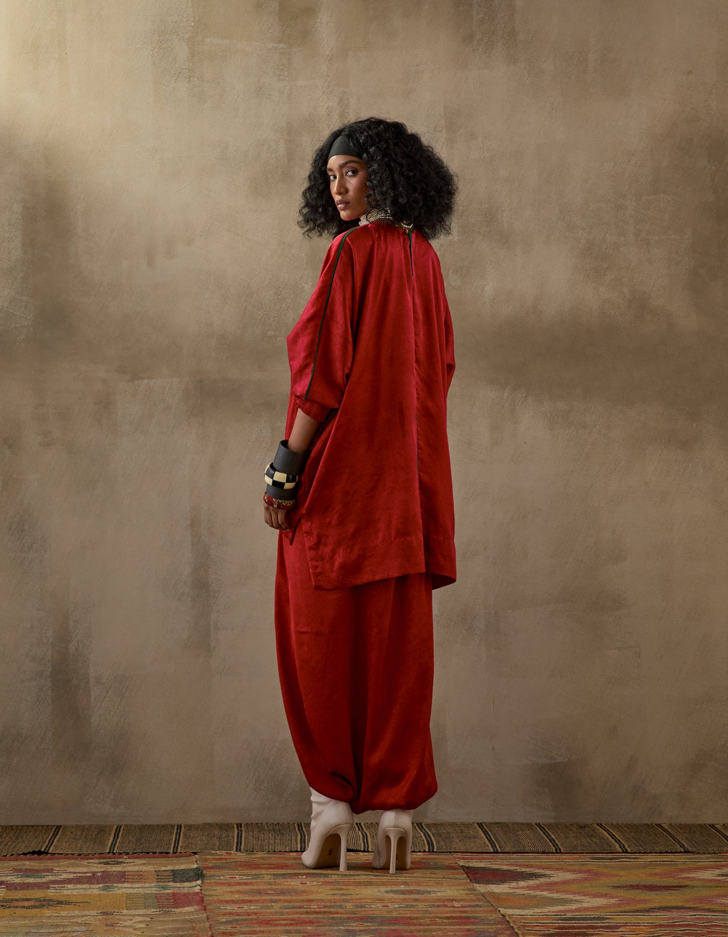 KURU TRAPEZE KURTA SET