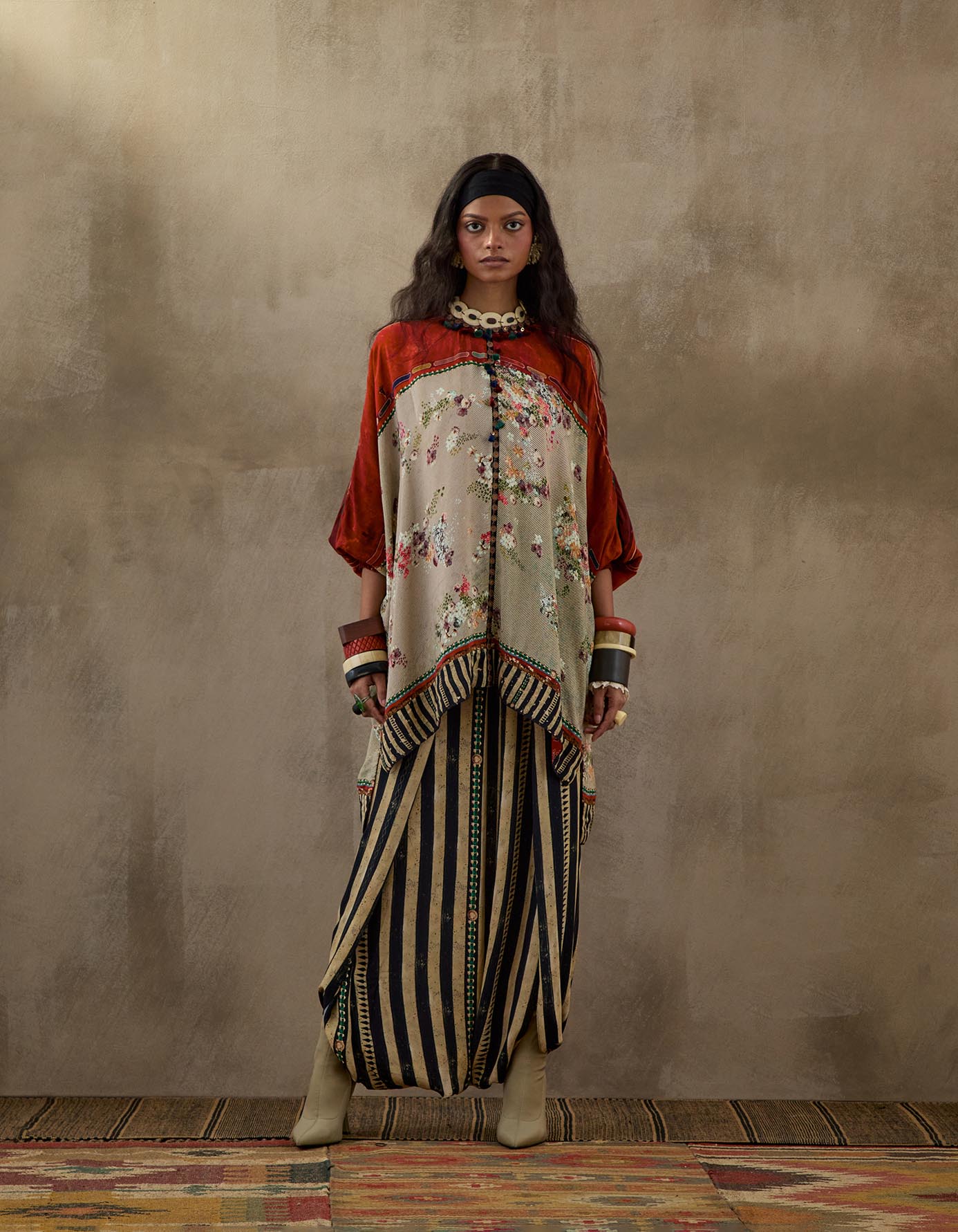 KURU TRAPEZE KURTA SET