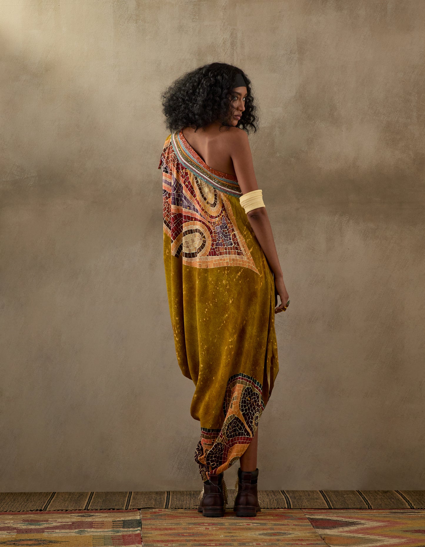 RASA ONE SHOULDER DRESS