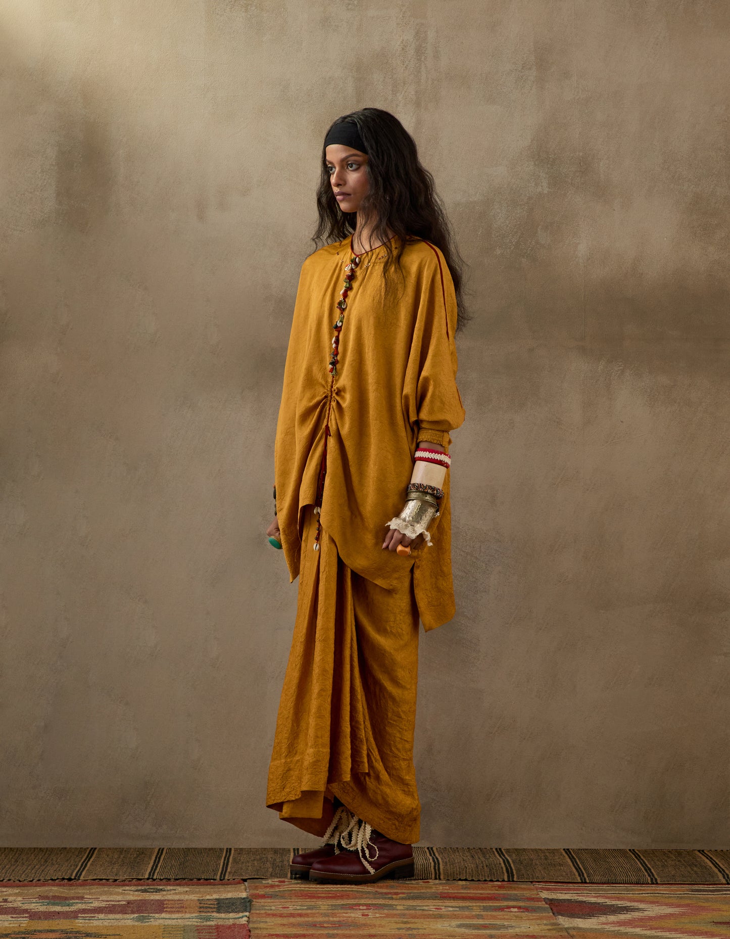 KURU TRAPEZE KURTA SET