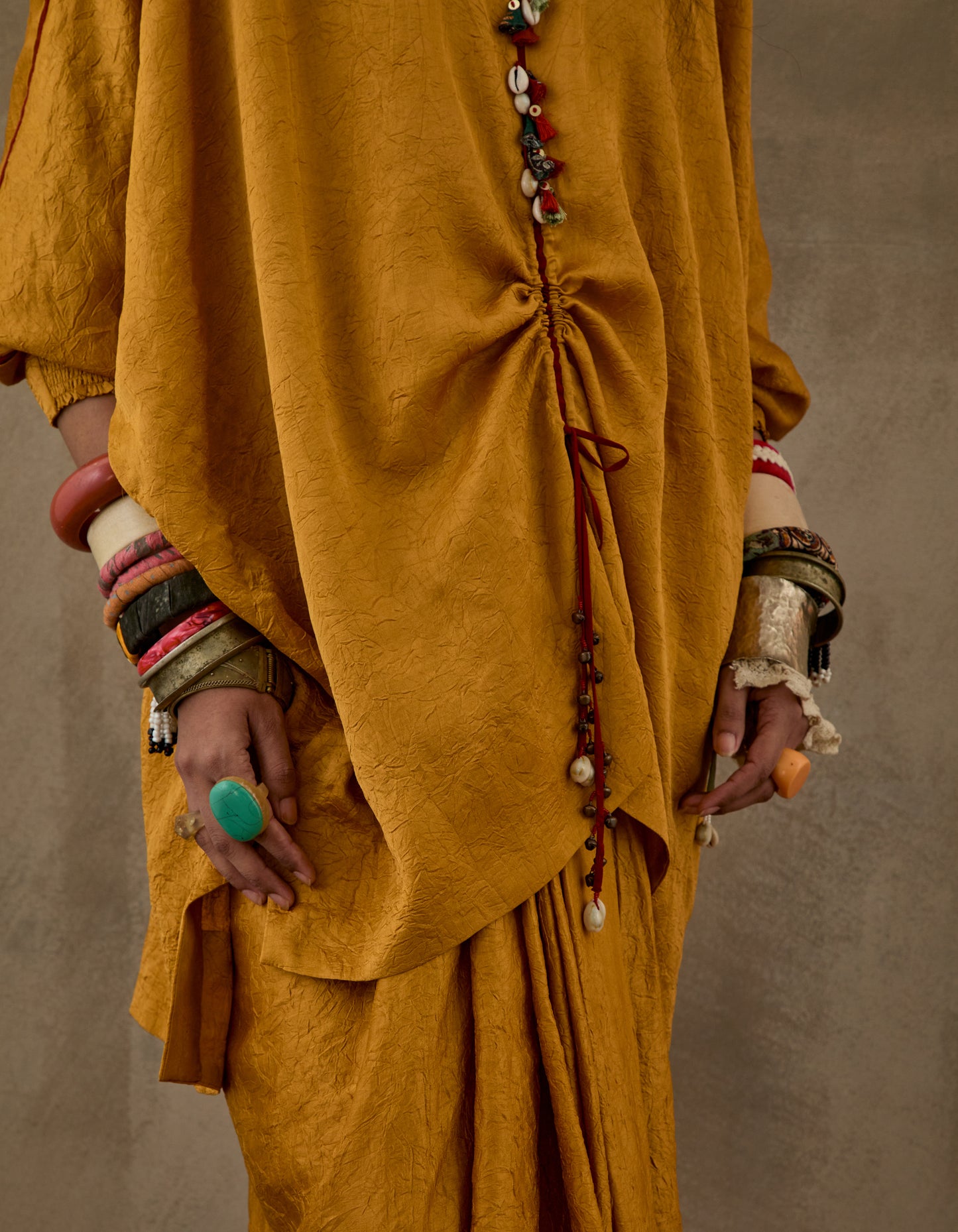 KURU TRAPEZE KURTA SET