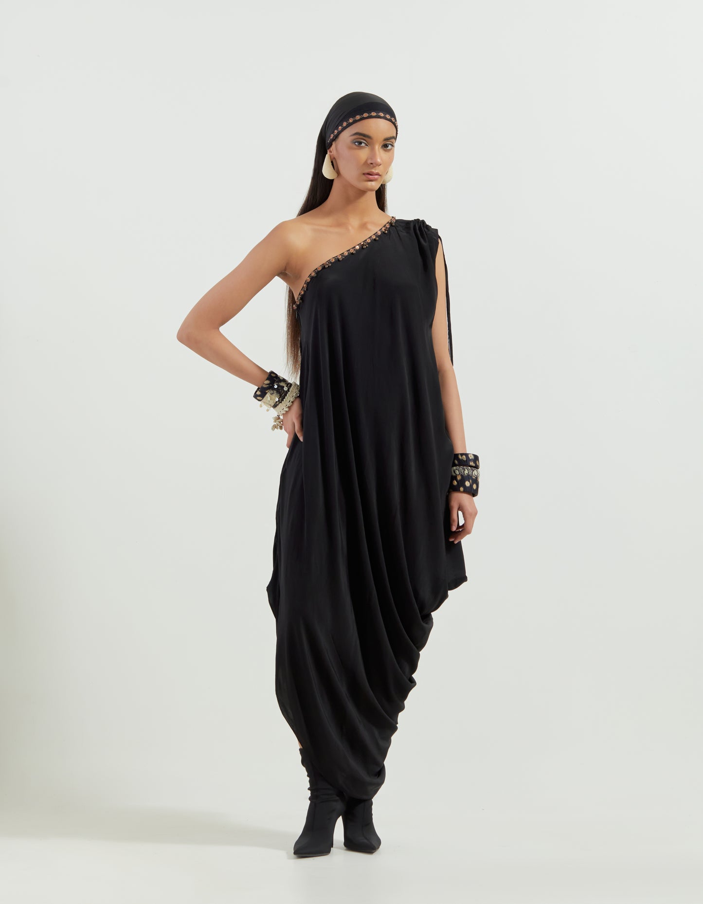 RASA ONE SHOULDER DRESS