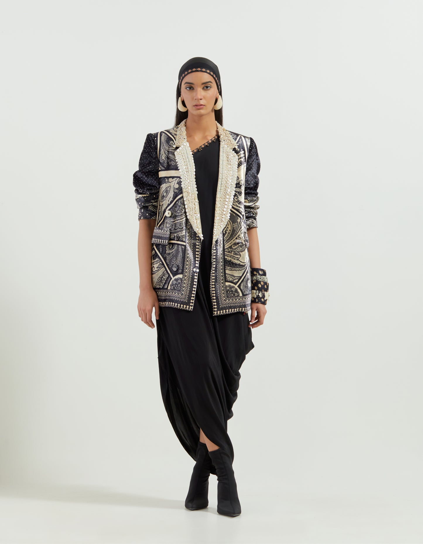 NOORI DOUBLE BREASTED JACKET SET