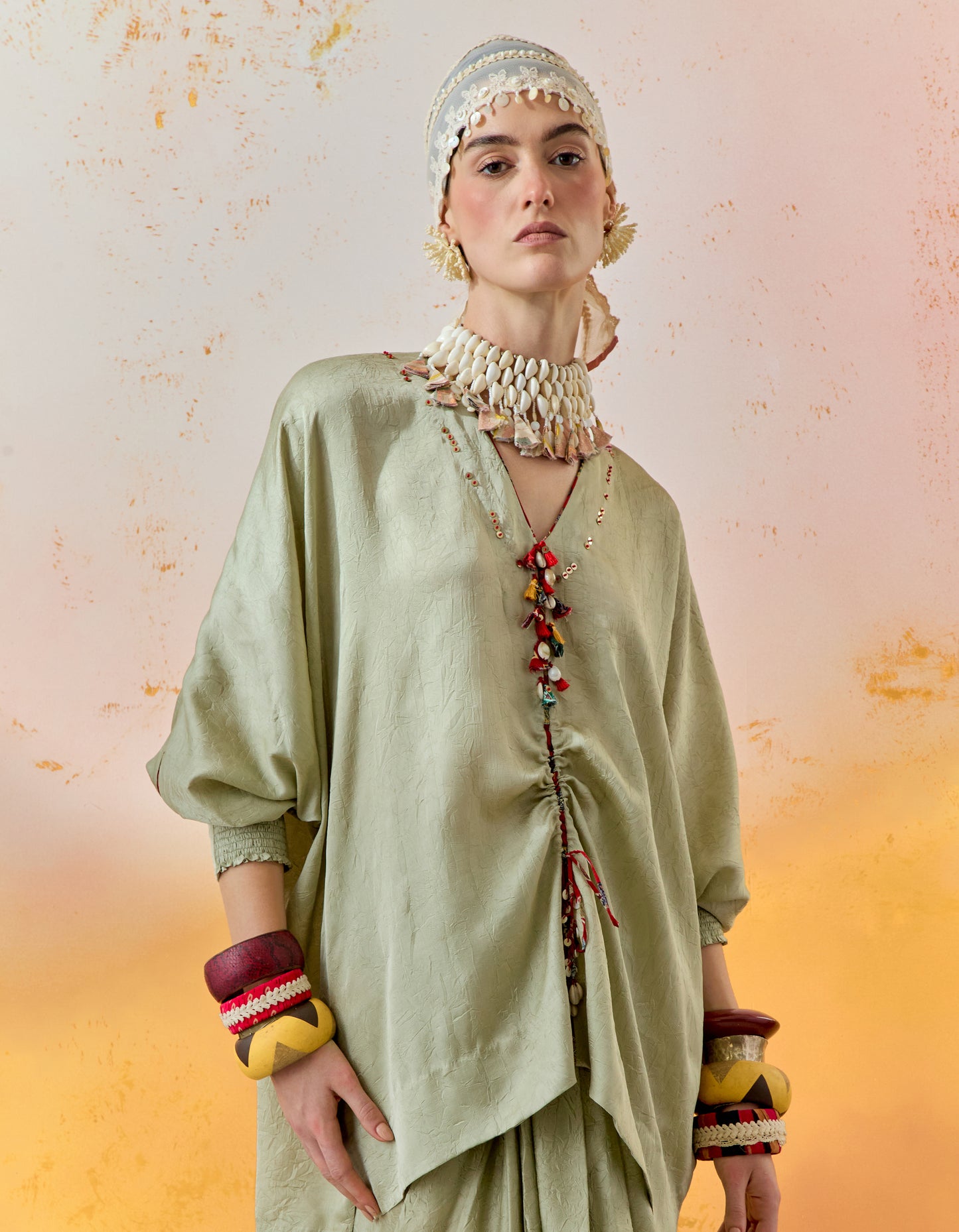 KURU TRAPEZE KURTA SET