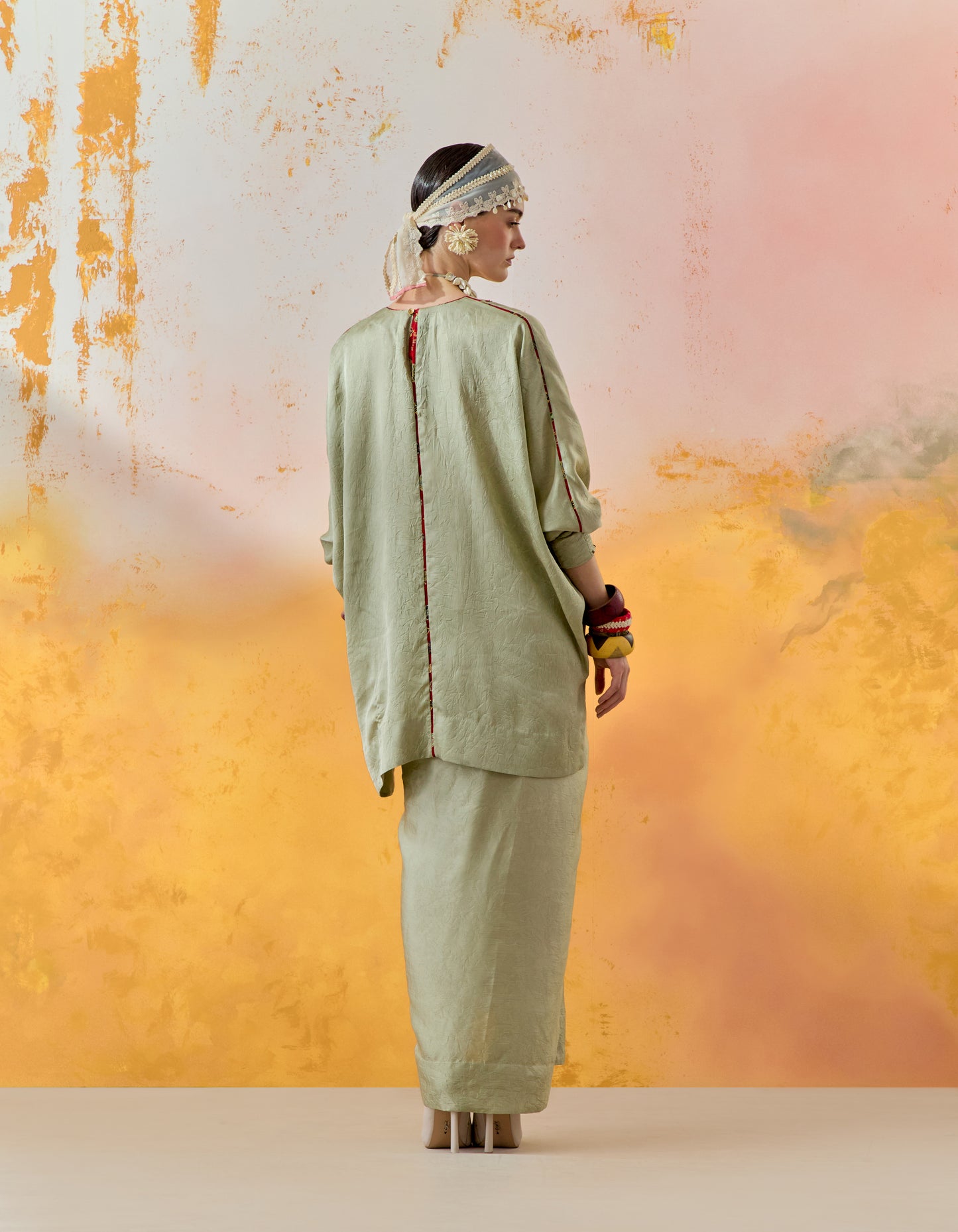 KURU TRAPEZE KURTA SET