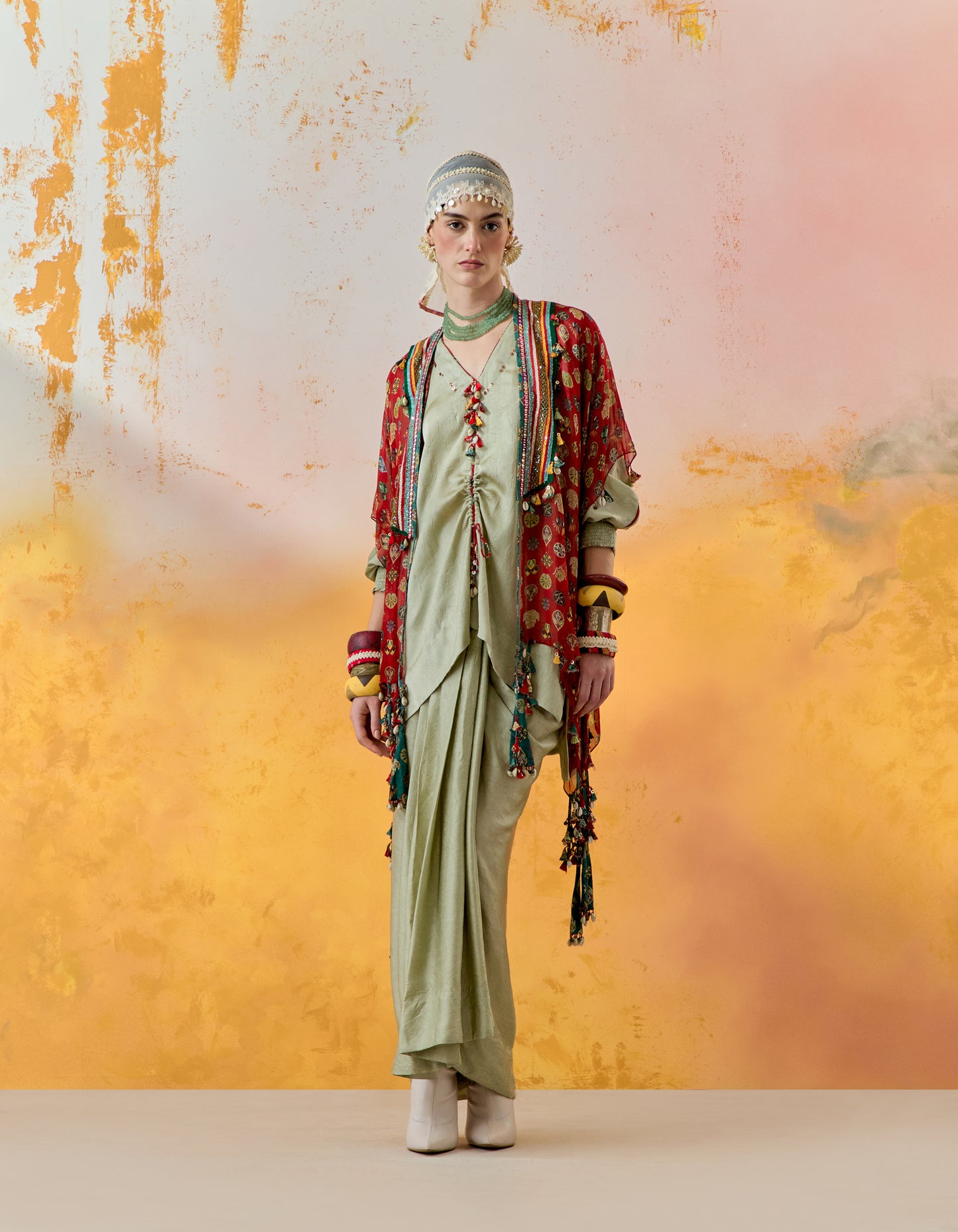 VENI DUPATTA JACKET SET