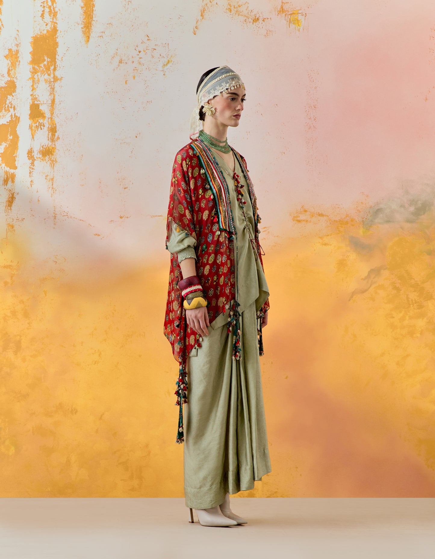 VENI DUPATTA JACKET SET
