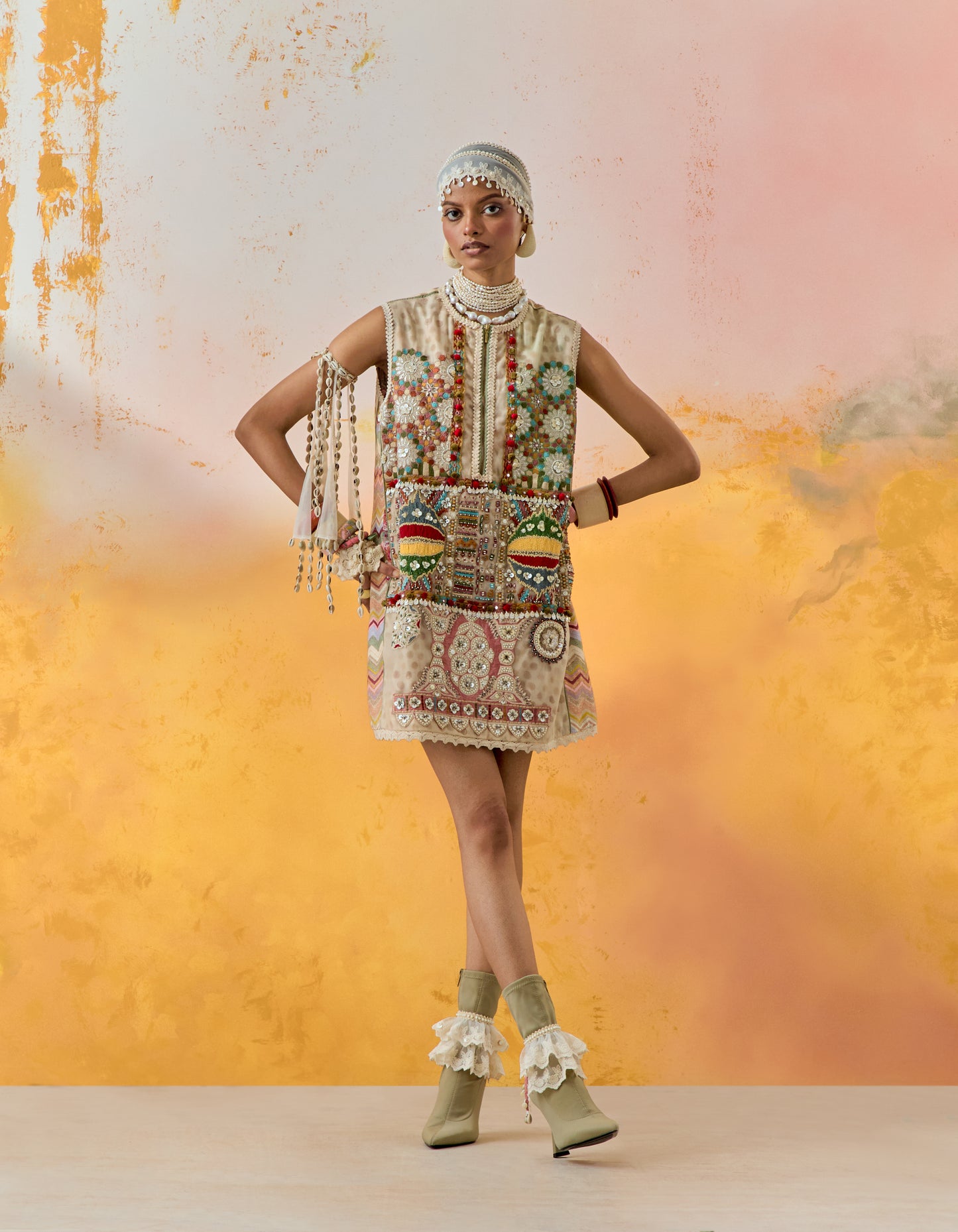 MEHRU EMBO DRESS