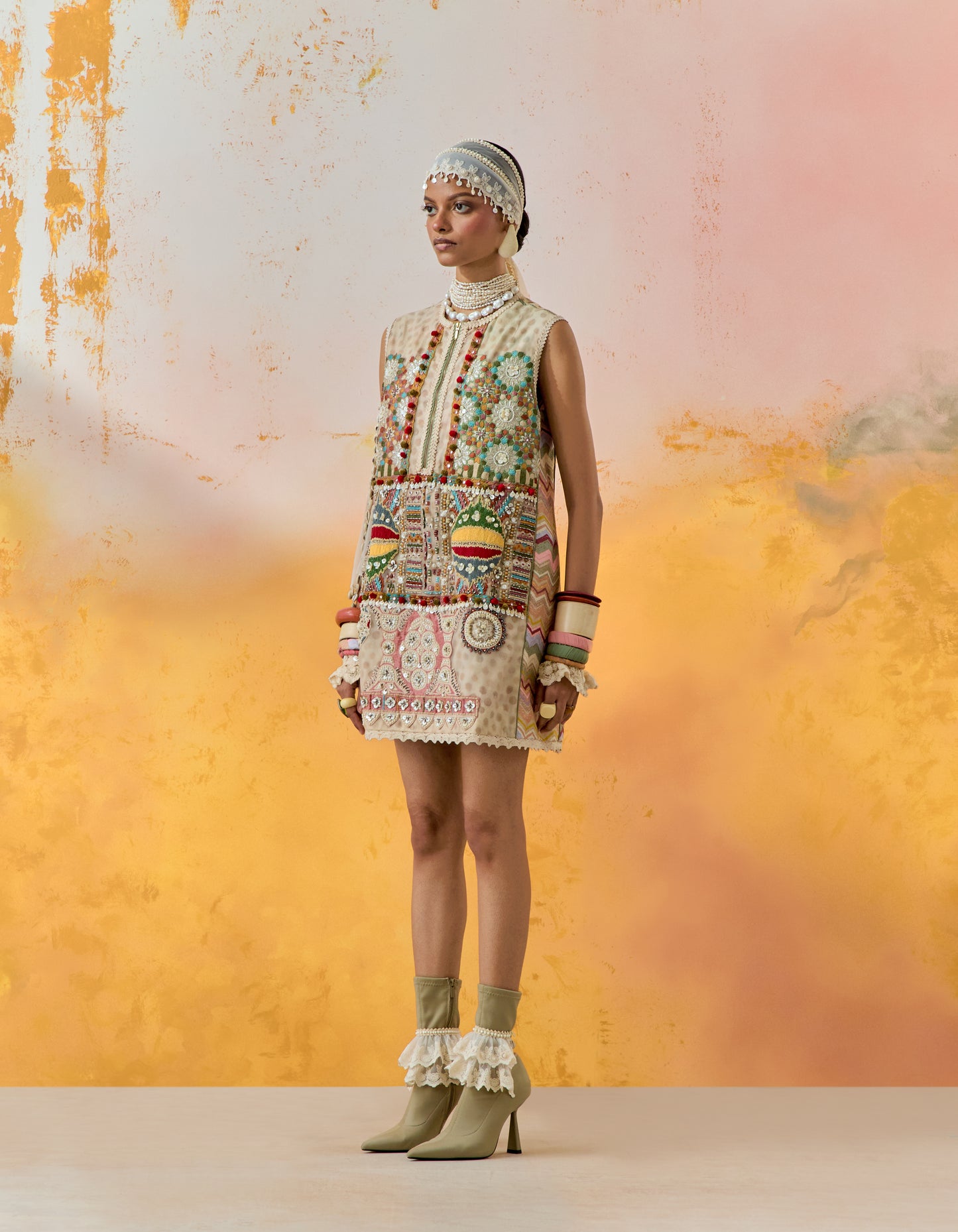 MEHRU EMBO DRESS