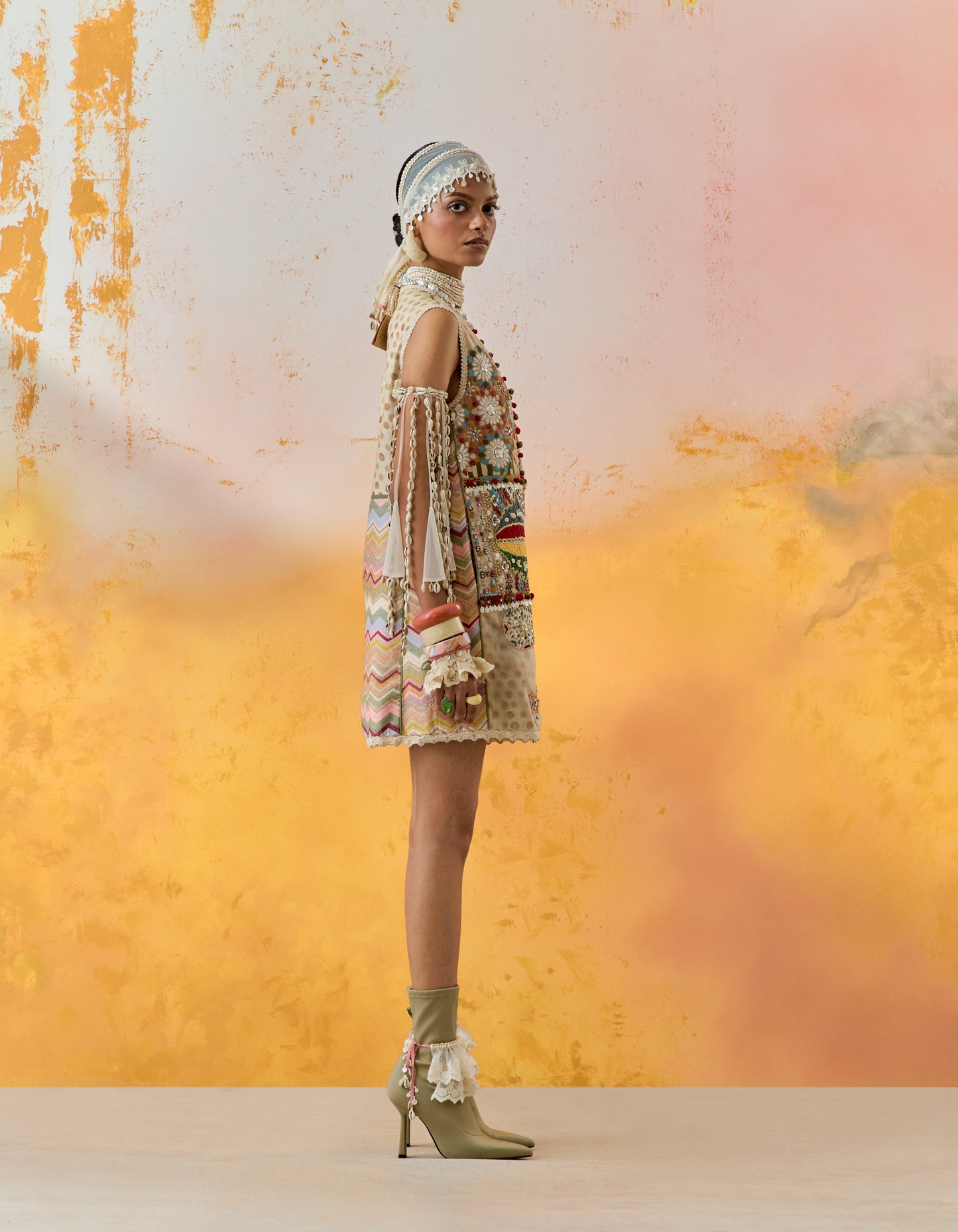 MEHRU EMBO DRESS