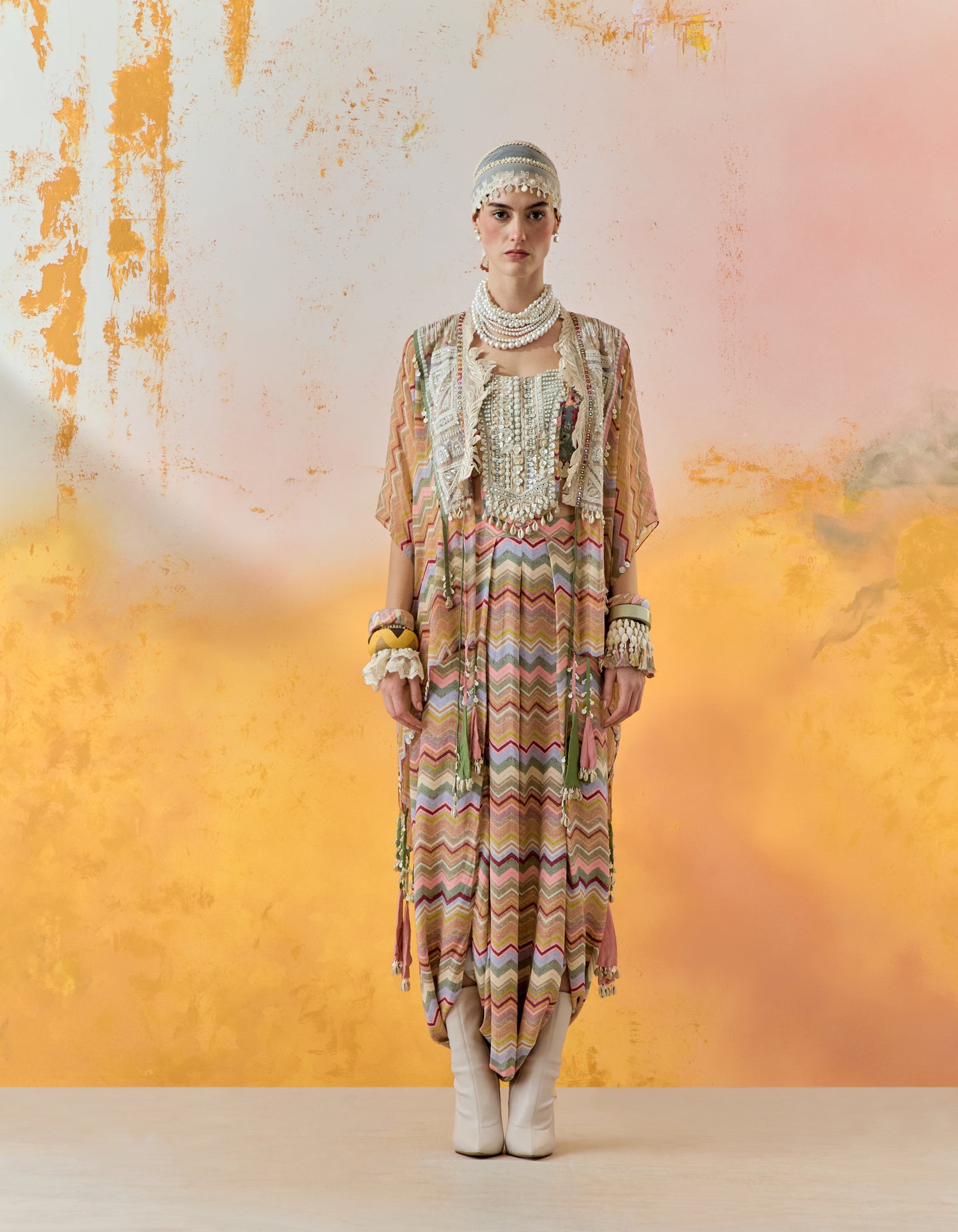 VENI DUPATTA JACKET SET
