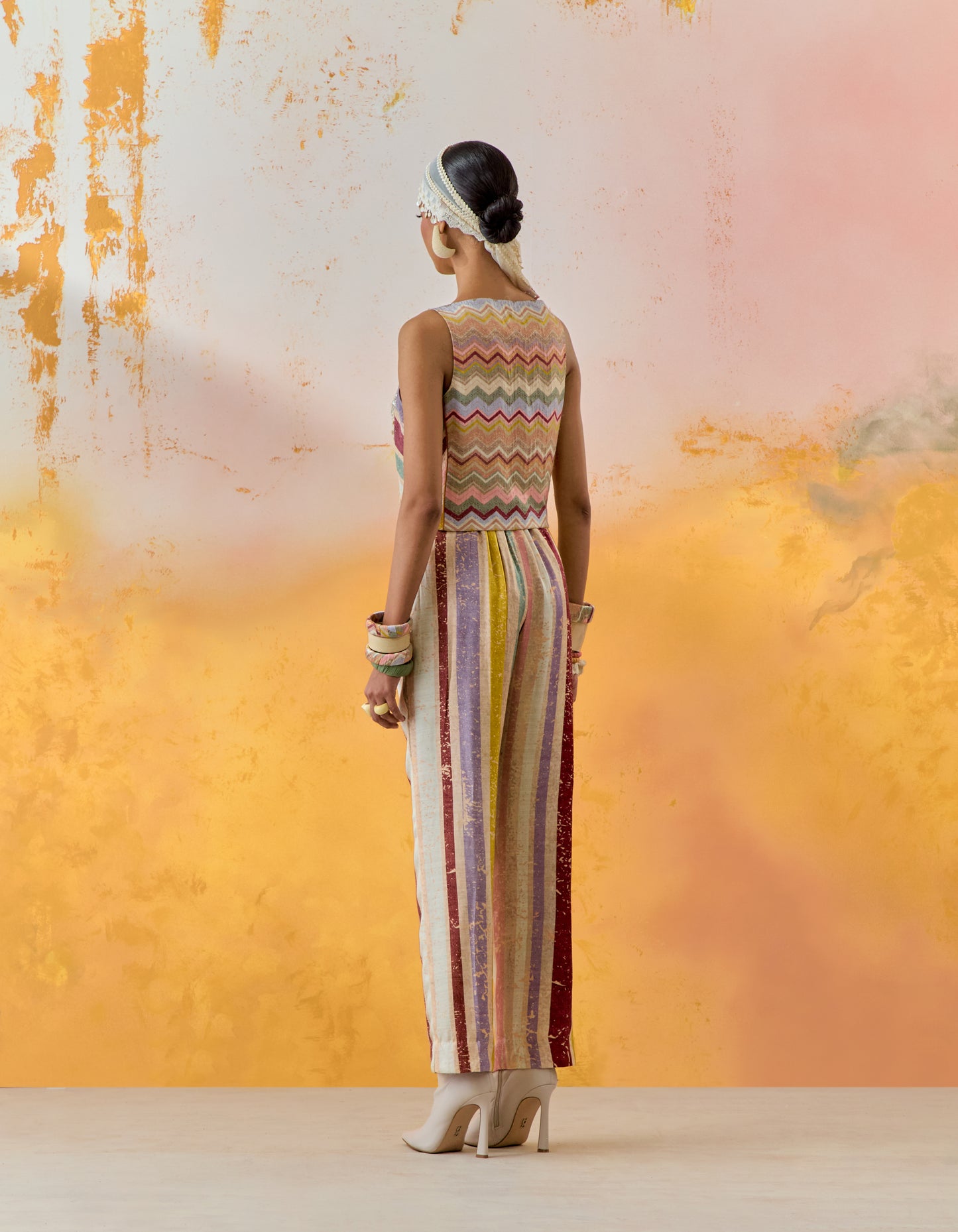NOORI DOUBLE BREASTED JACKET SET