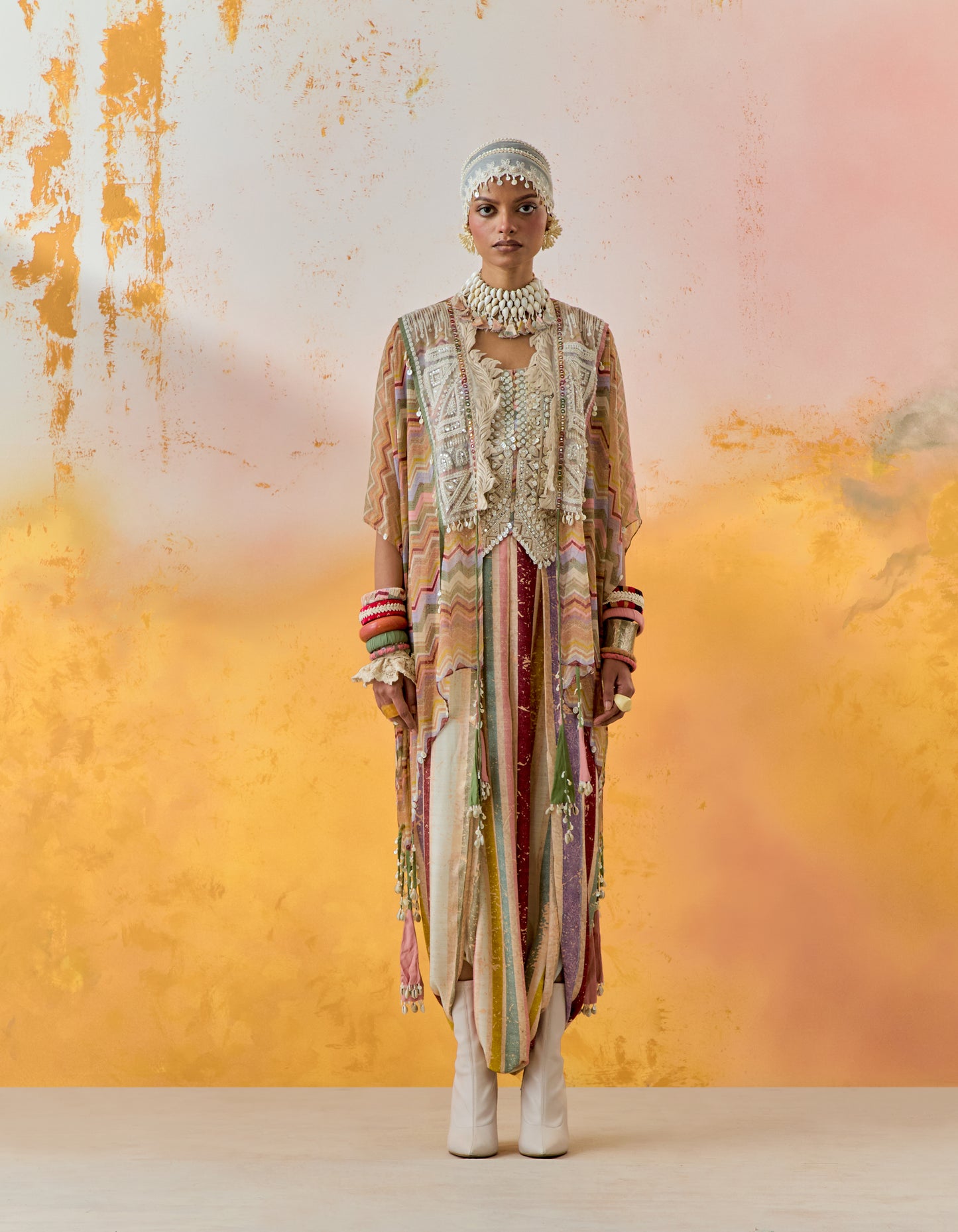 VENI DUPATTA JACKET SET