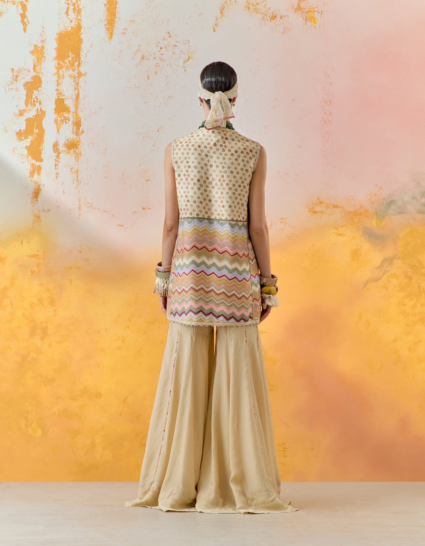 MEHRU EMBO DRESS SET