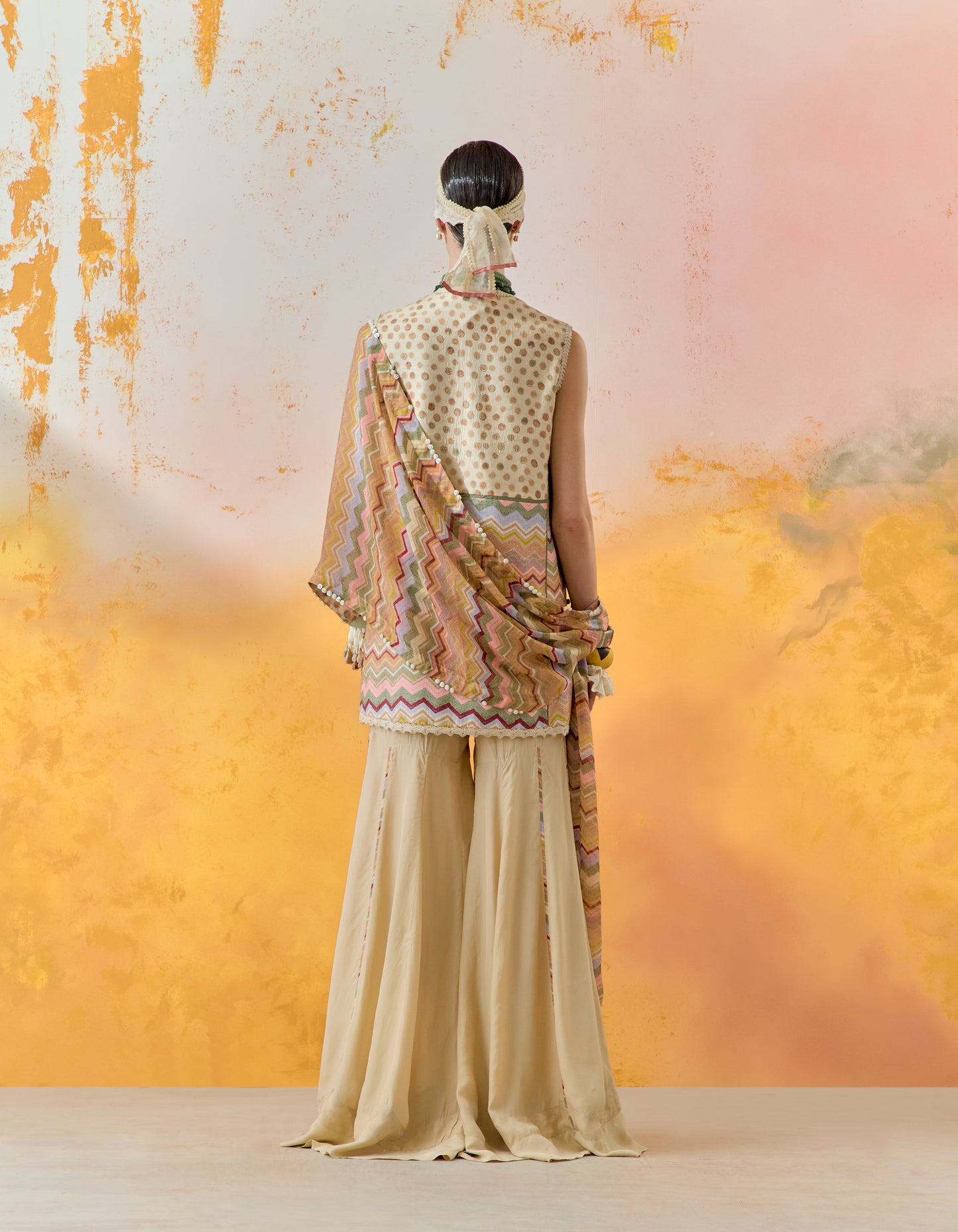MEHRU EMBO DRESS SET