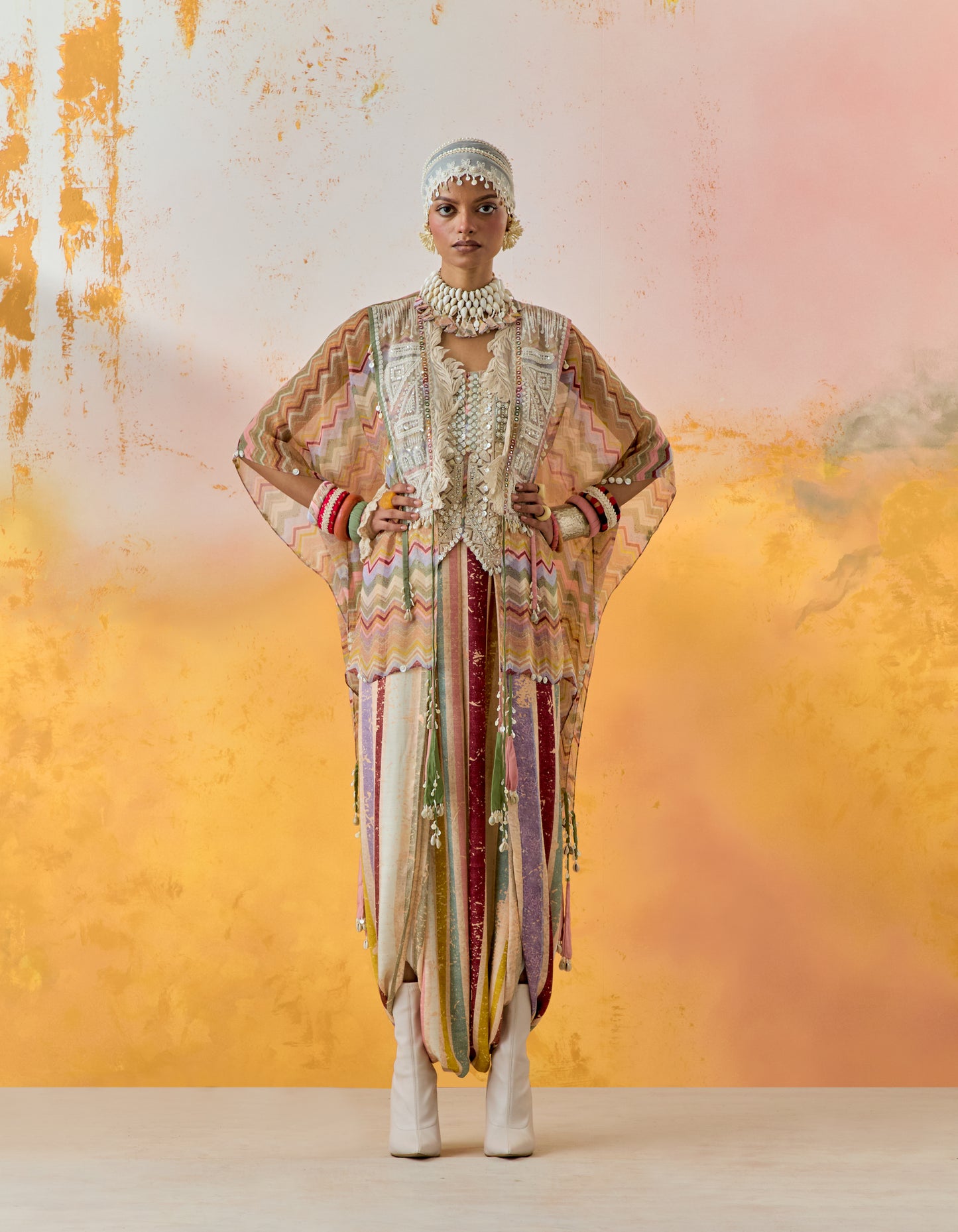 VENI DUPATTA JACKET SET