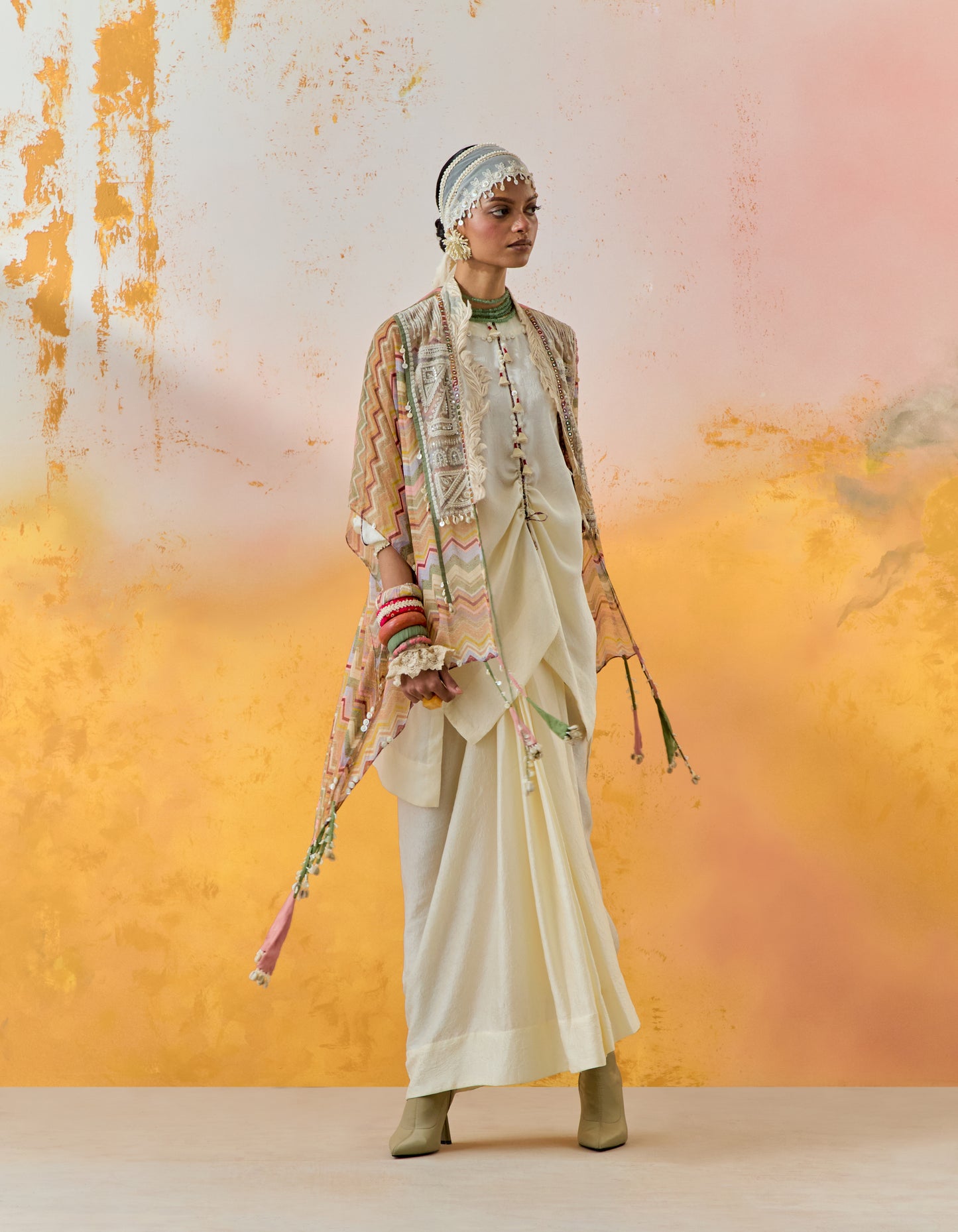 VENI DUPATTA JACKET SET