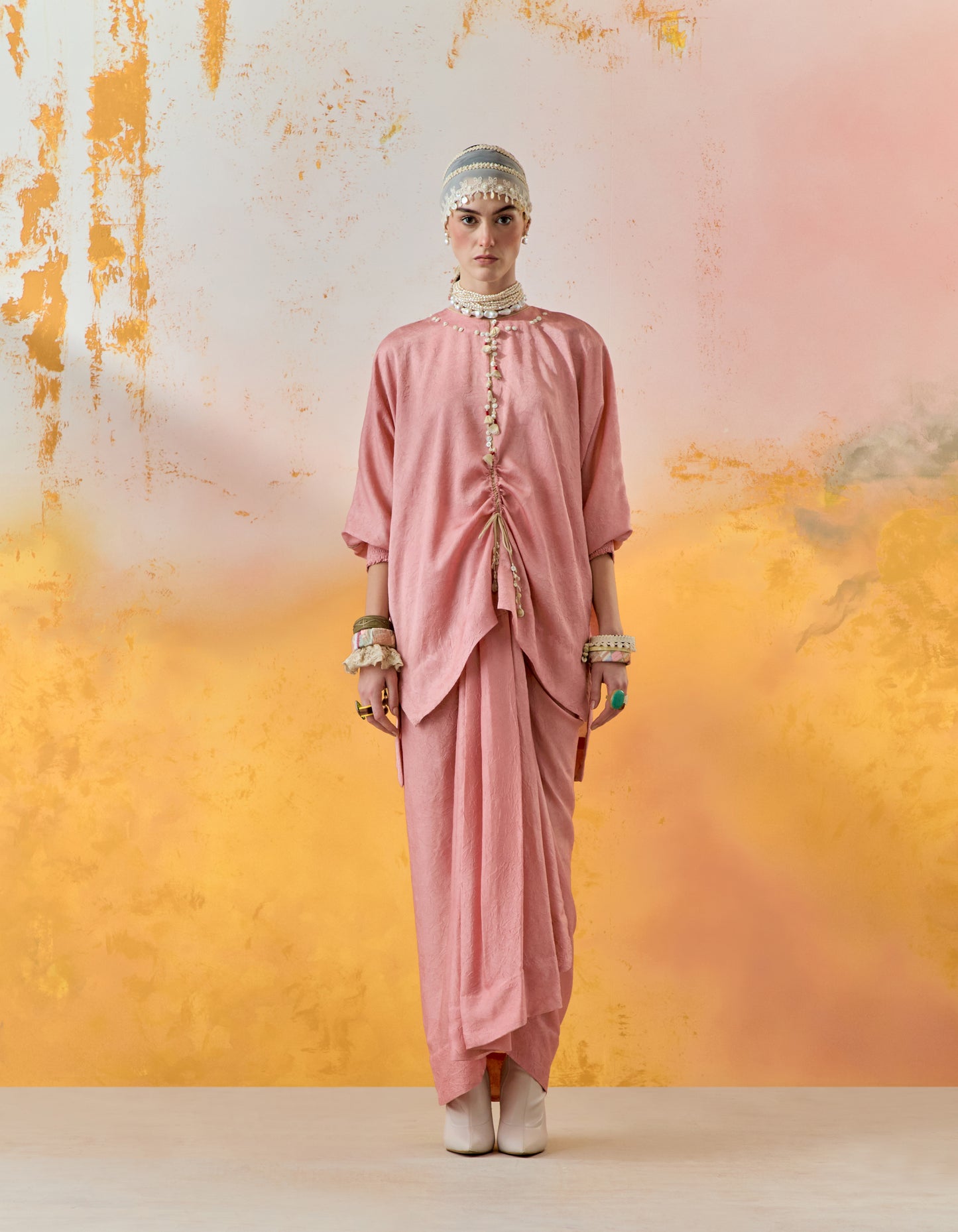 KURU TRAPEZE KURTA SET