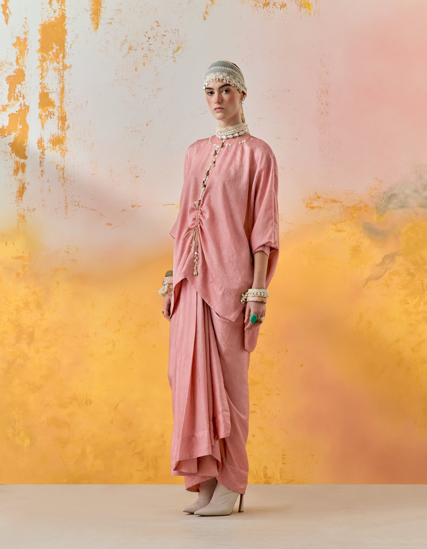 KURU TRAPEZE KURTA SET
