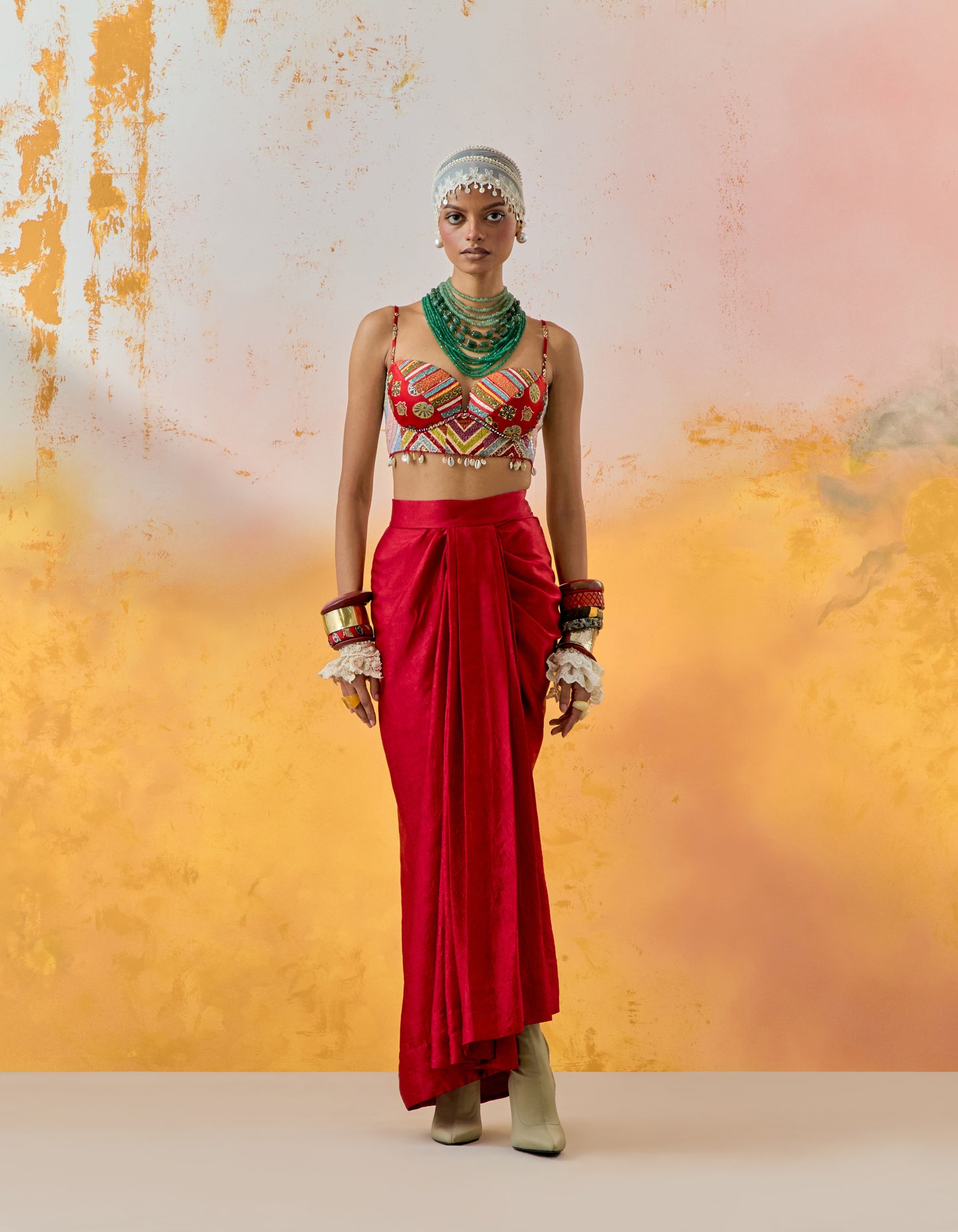 VENI DUPATTA JACKET SET