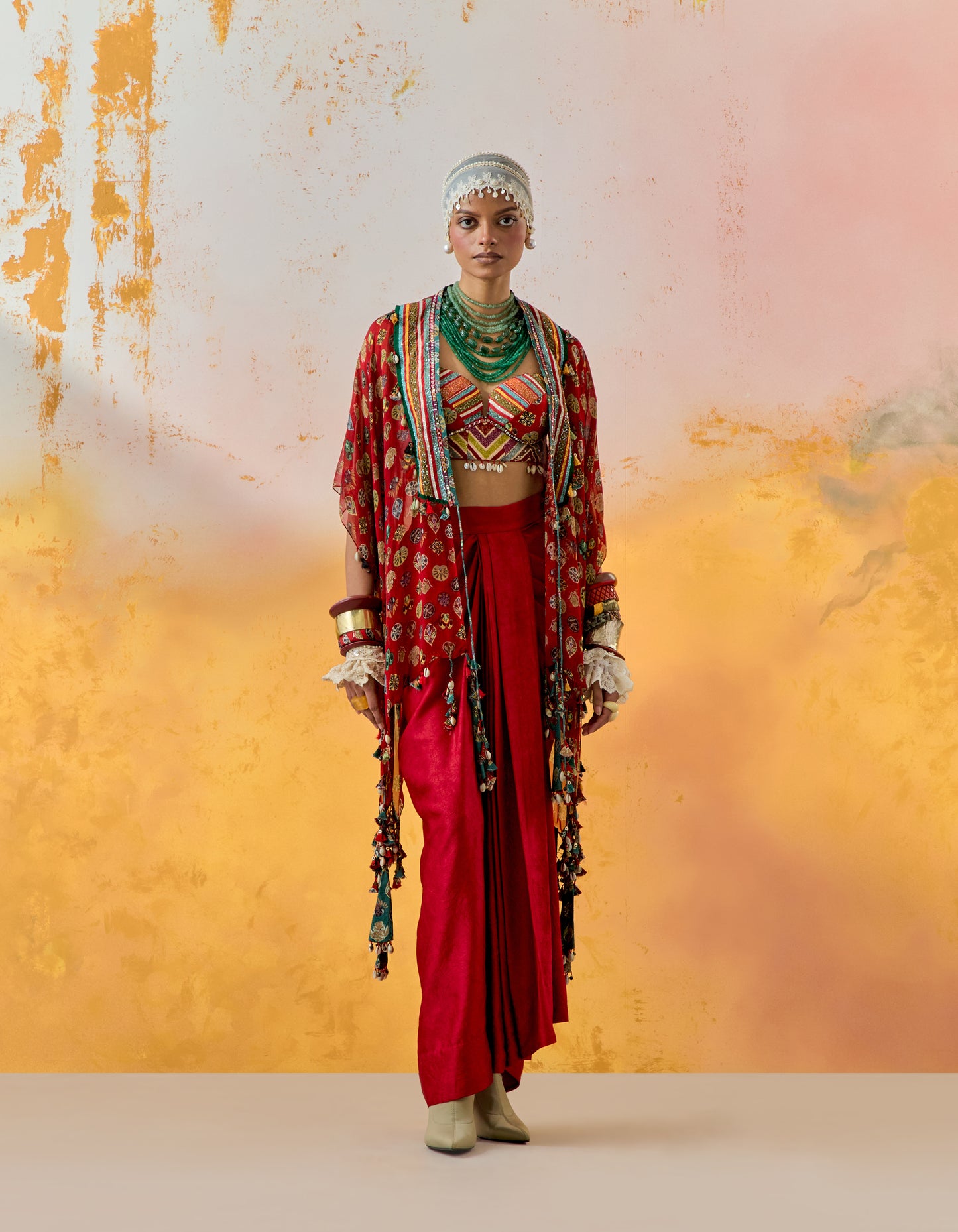 VENI DUPATTA JACKET SET