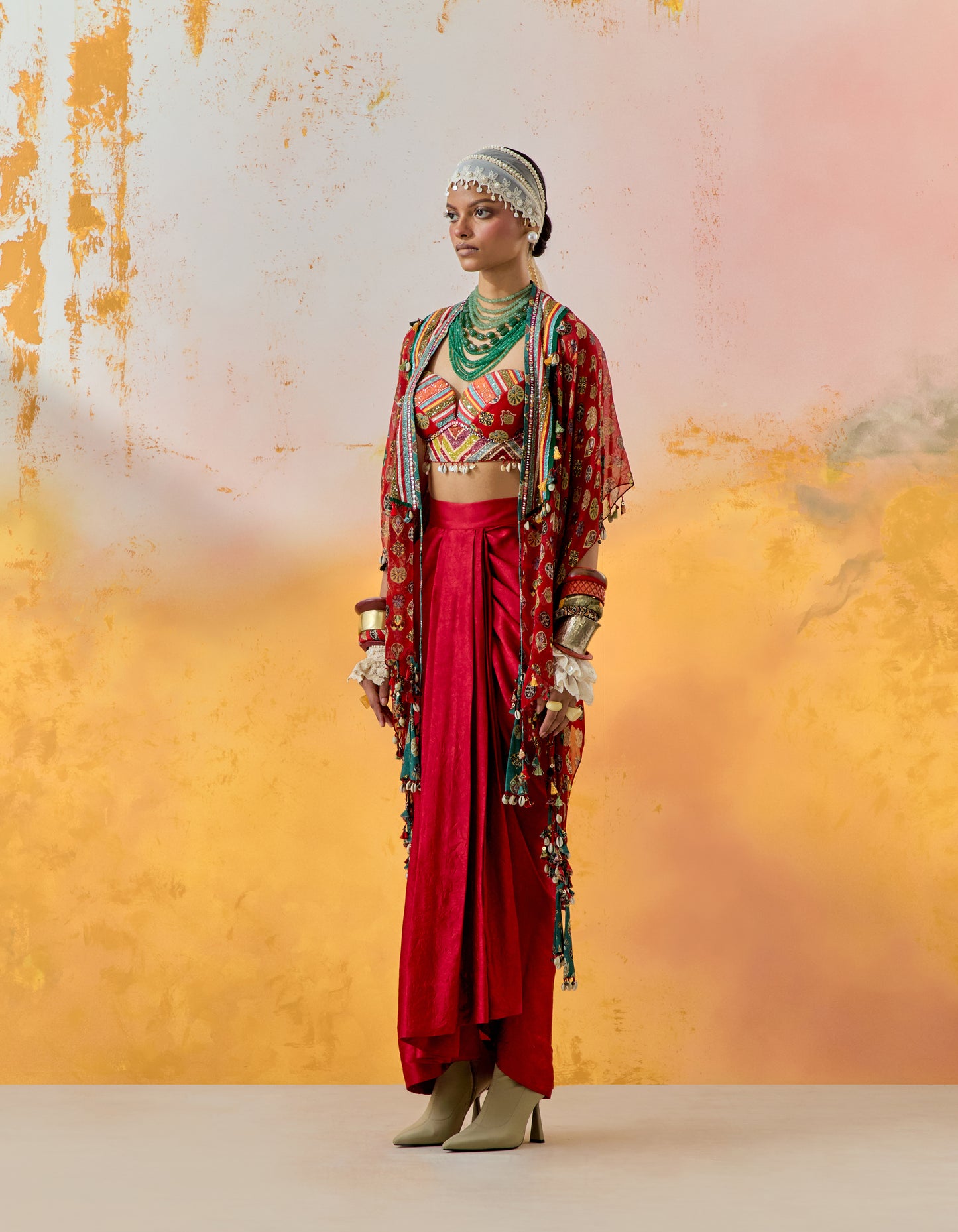 VENI DUPATTA JACKET SET