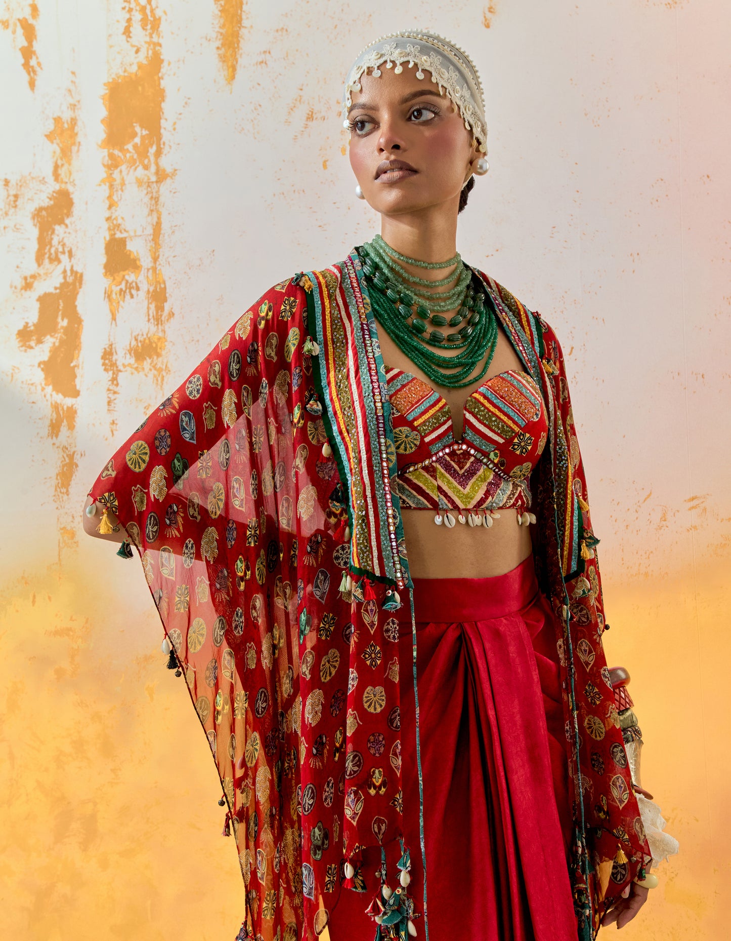 VENI DUPATTA JACKET SET