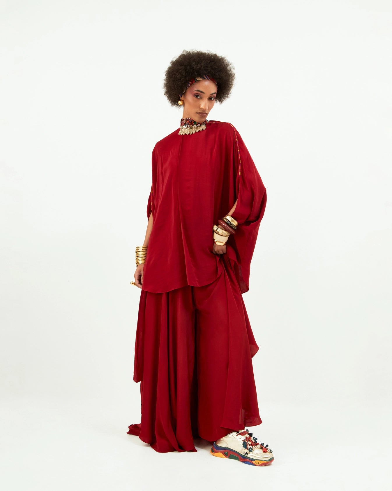 RITU KAFTAN TOP SET