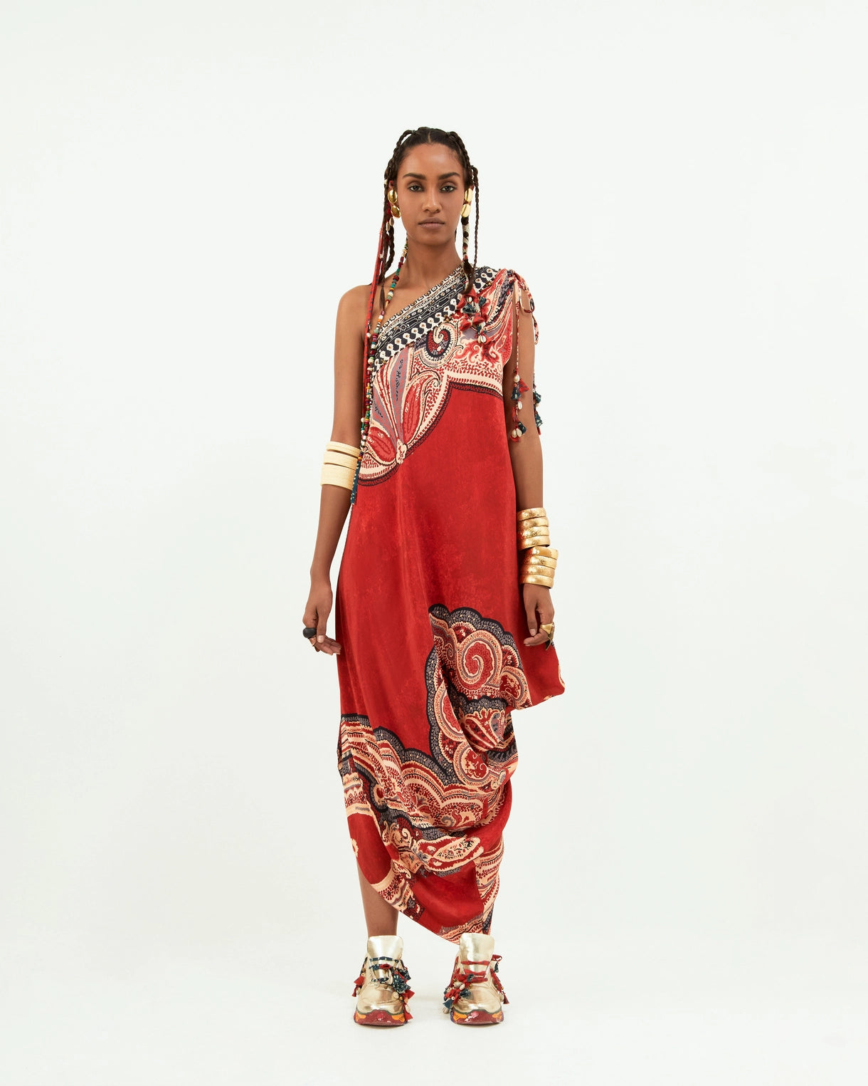 RASA ONE SHOULDER DRESS