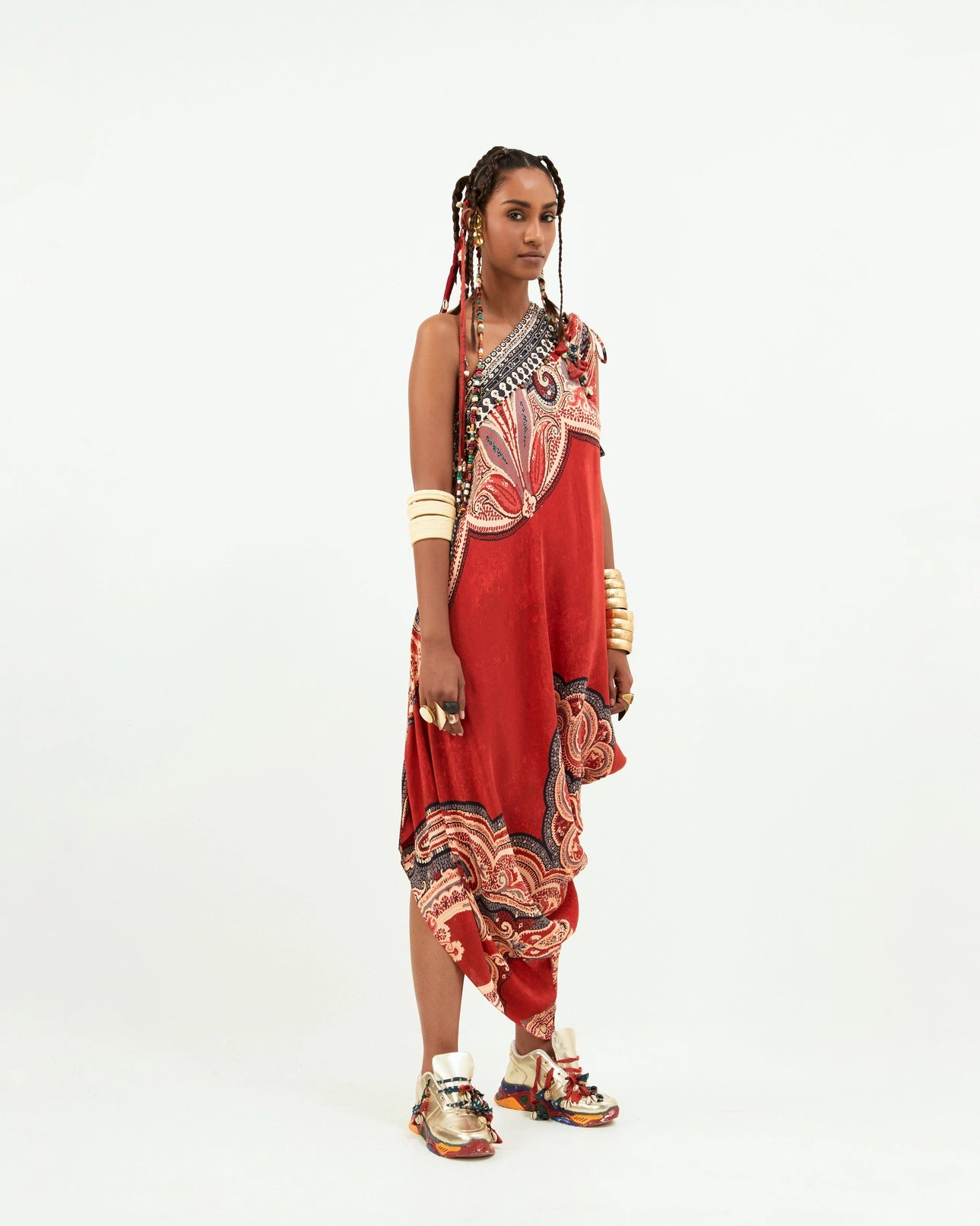 RASA ONE SHOULDER DRESS