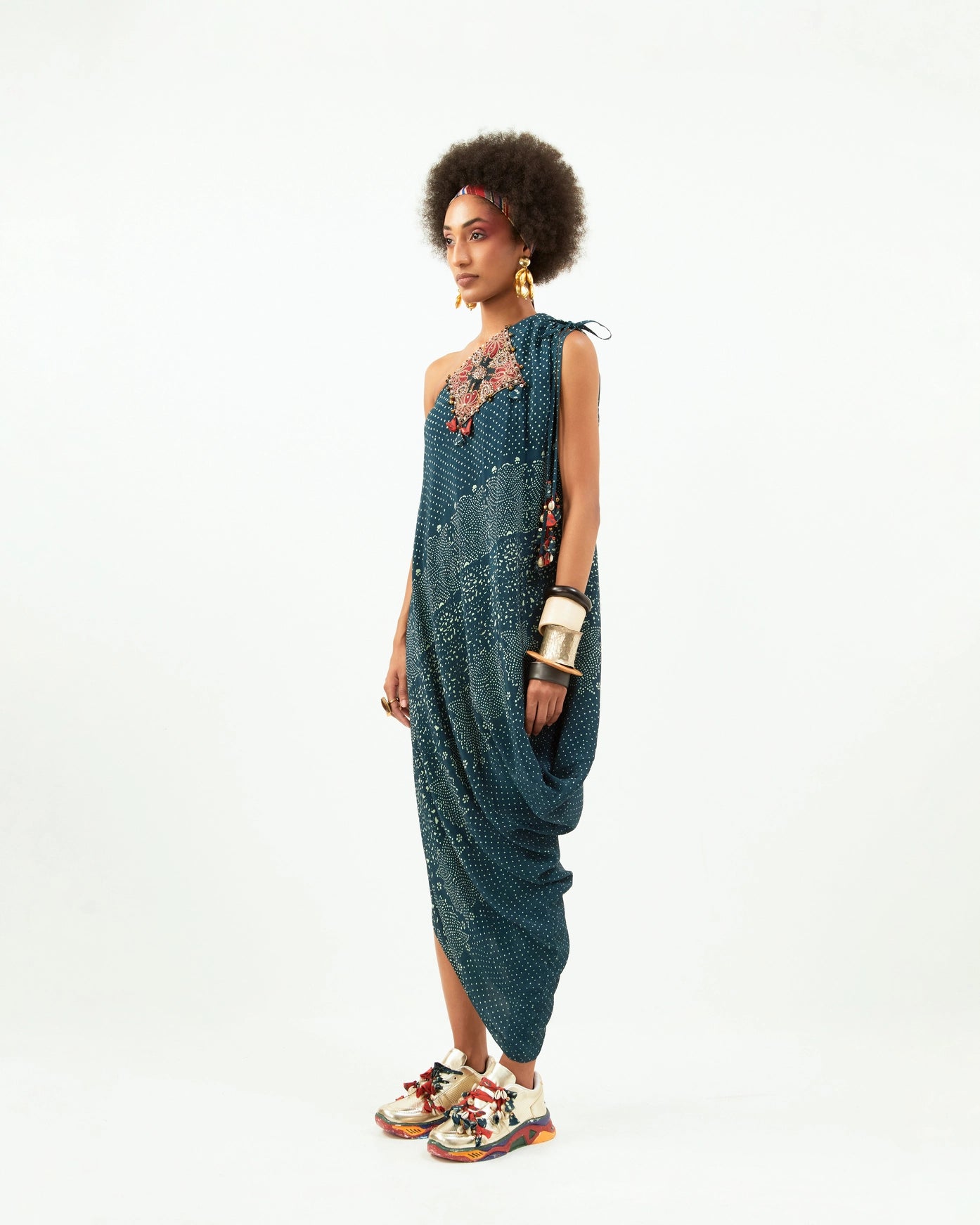 RASA ONE SHOULDER DRESS