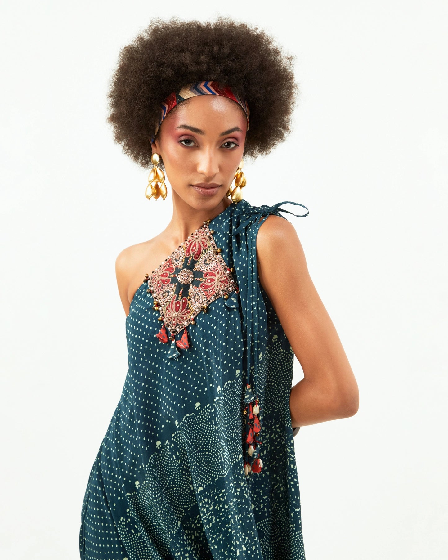 RASA ONE SHOULDER DRESS