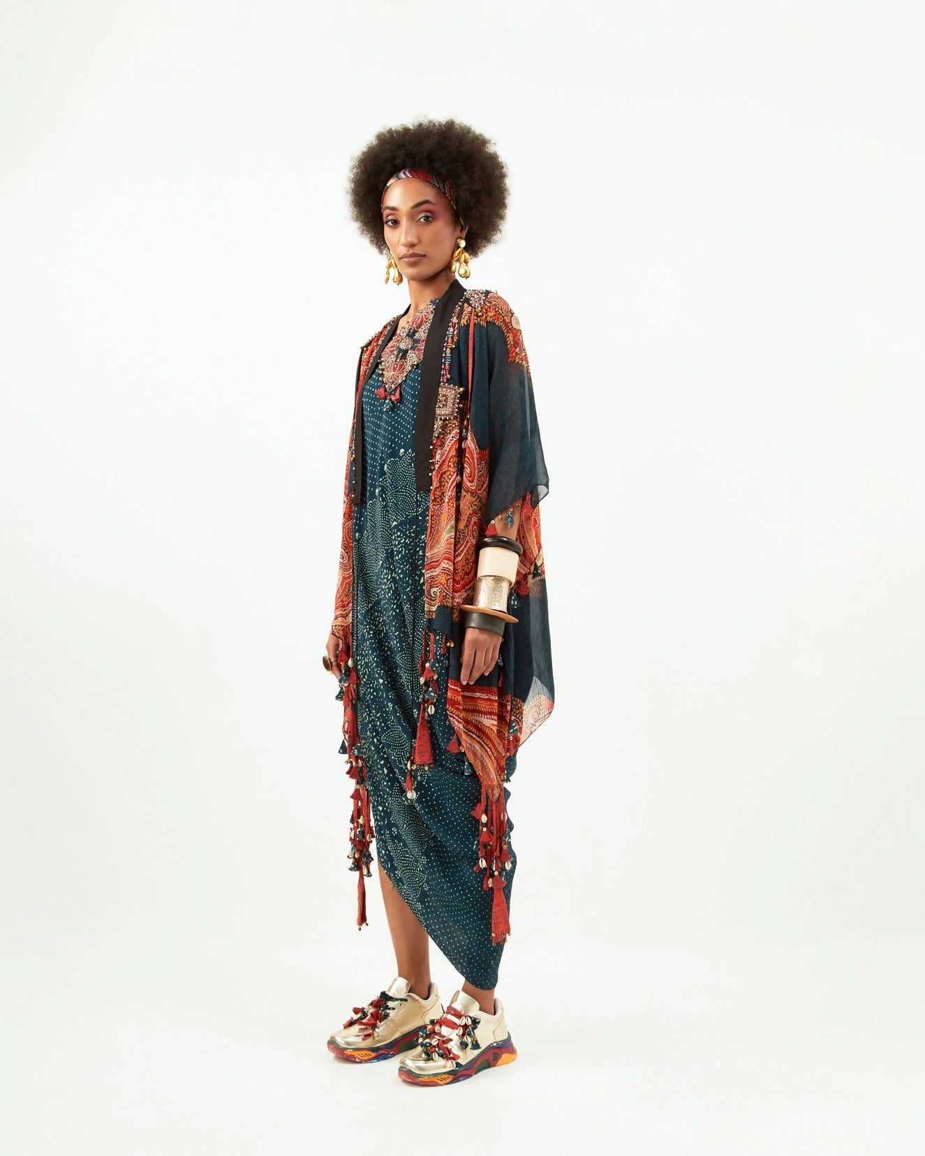 RASA ONE SHOULDER DRESS AND JACKET