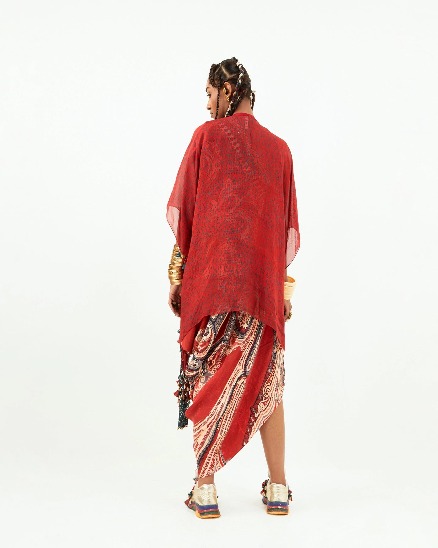 RASA ONE SHOULDER DRESS AND JACKET
