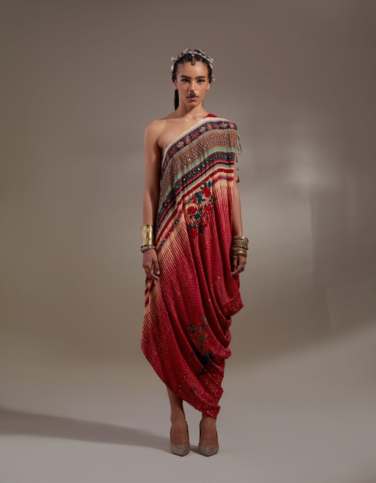 RASA ONE SHOULDER DRESS